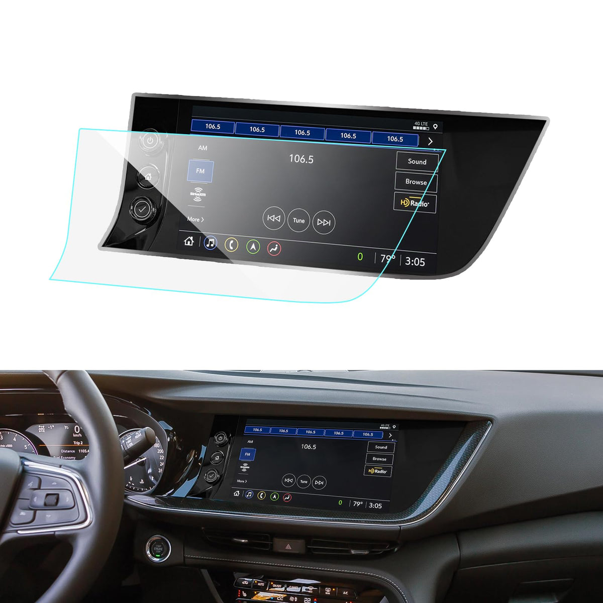 Luwu For 2023 Buick Envision Screen Protector 10.2Inch 2021 2022 2023 Envision Lcd Primary Display Screen Protector 2022 2023 En