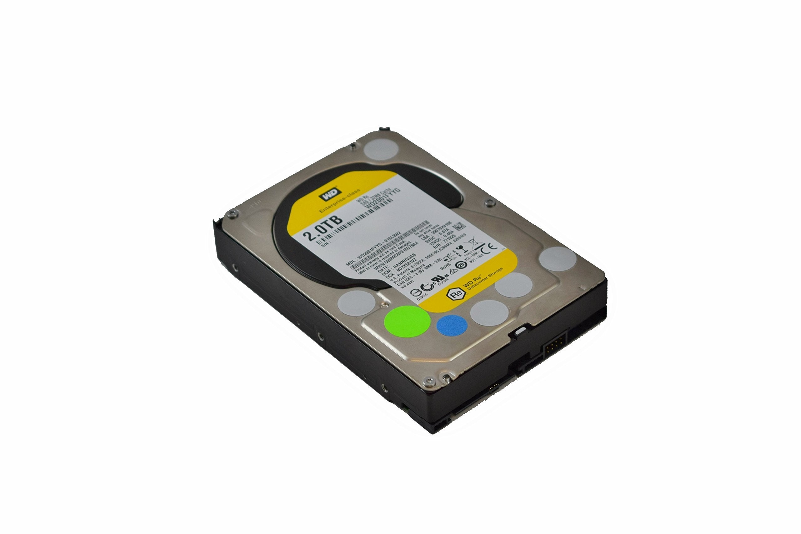 WD RE SAS 2 TB Enterprise Hard Drive: 3.5 Inch, 7200 RPM, SAS, 32 MB Cache - WD2001FYYG