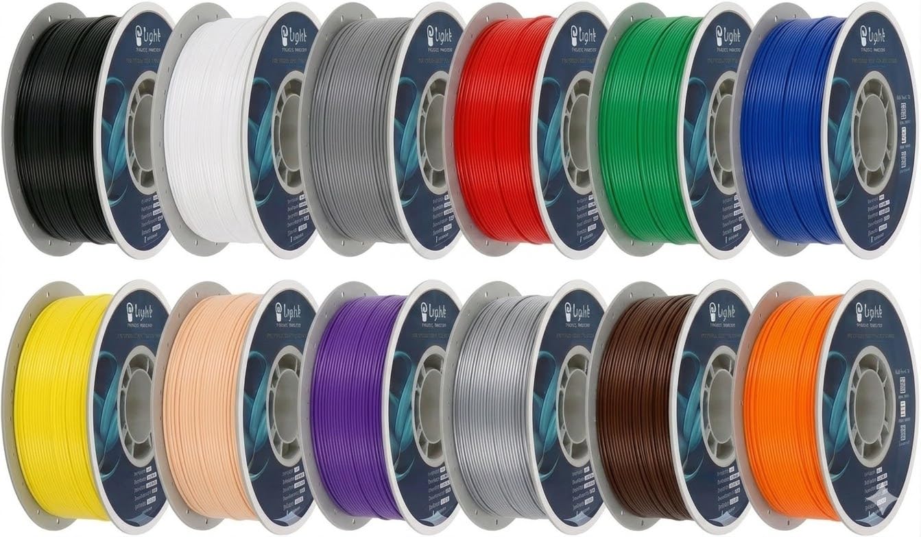 Gryddle PLA 3D Printer Filament 1.75mm, 12 Rolls Bundle (1kg/2.2lb per Roll), 12kg Total, High Dimensional Accuracy & Low Odor, 