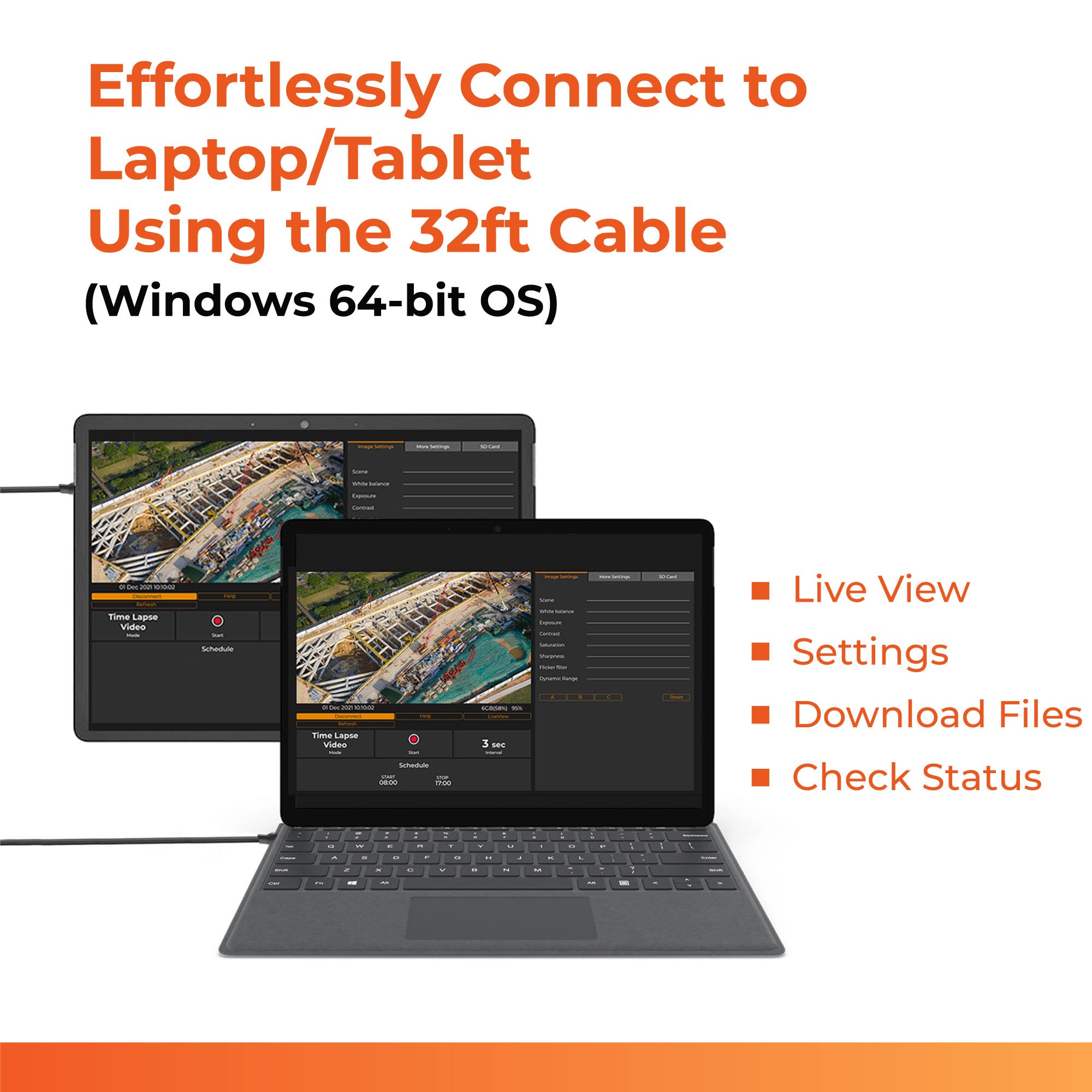 Brinno Bcc2000 Plus 4 Pack Construction Camera Bundle | Includes: Full Hd Tlc2000 Time Lapse Camera, 32 Ft Extender Kit, Clamp Mount & Waterproof Case | Cameras For Jobsites | 1 Year Battery | 4 Pack