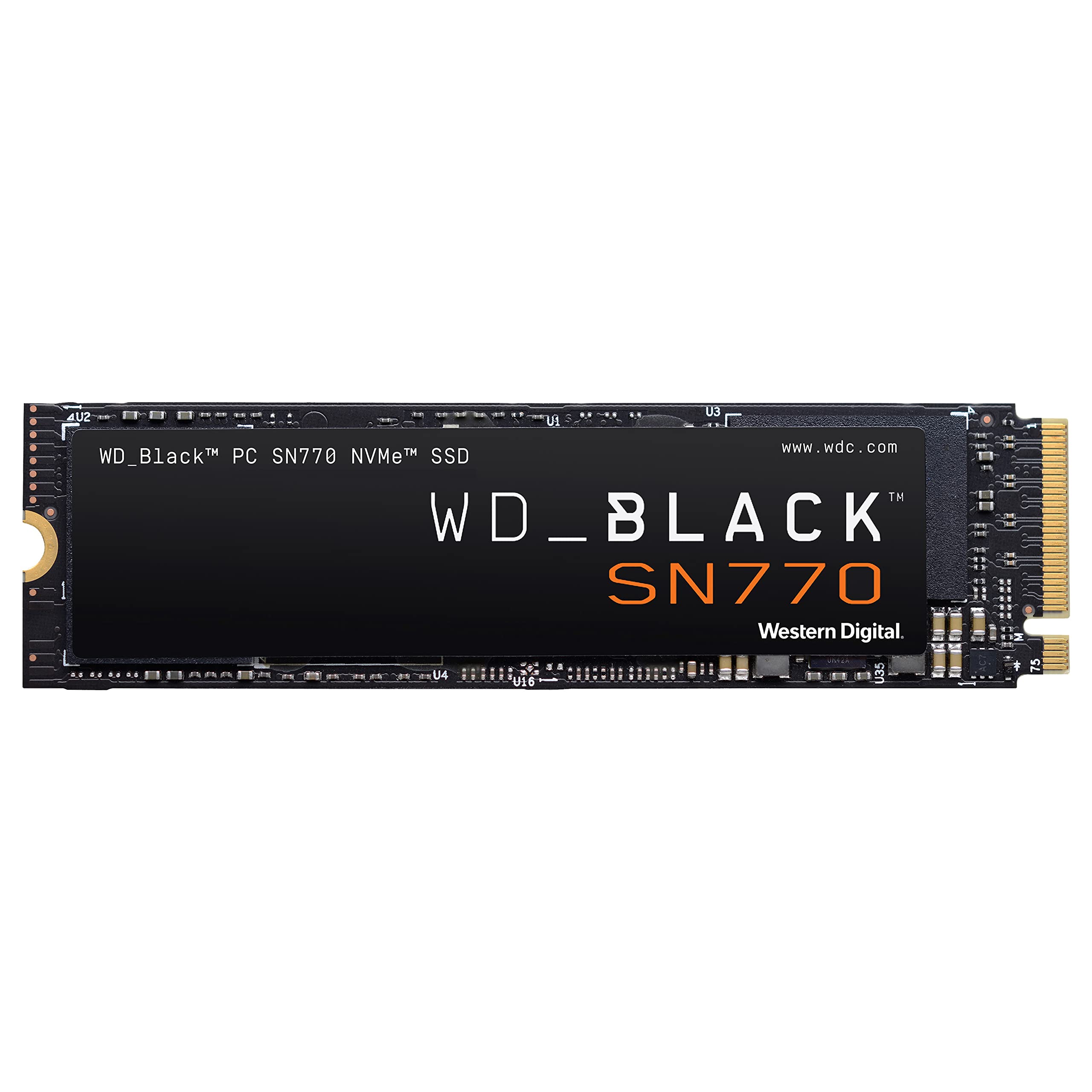 Western Digital WD_BLACK 1TB SN770 NVMe Internal Gaming SSD Solid State Drive - Gen4 PCIe, M.2 2280, Up to 5,150 MB/s - WDS100T3