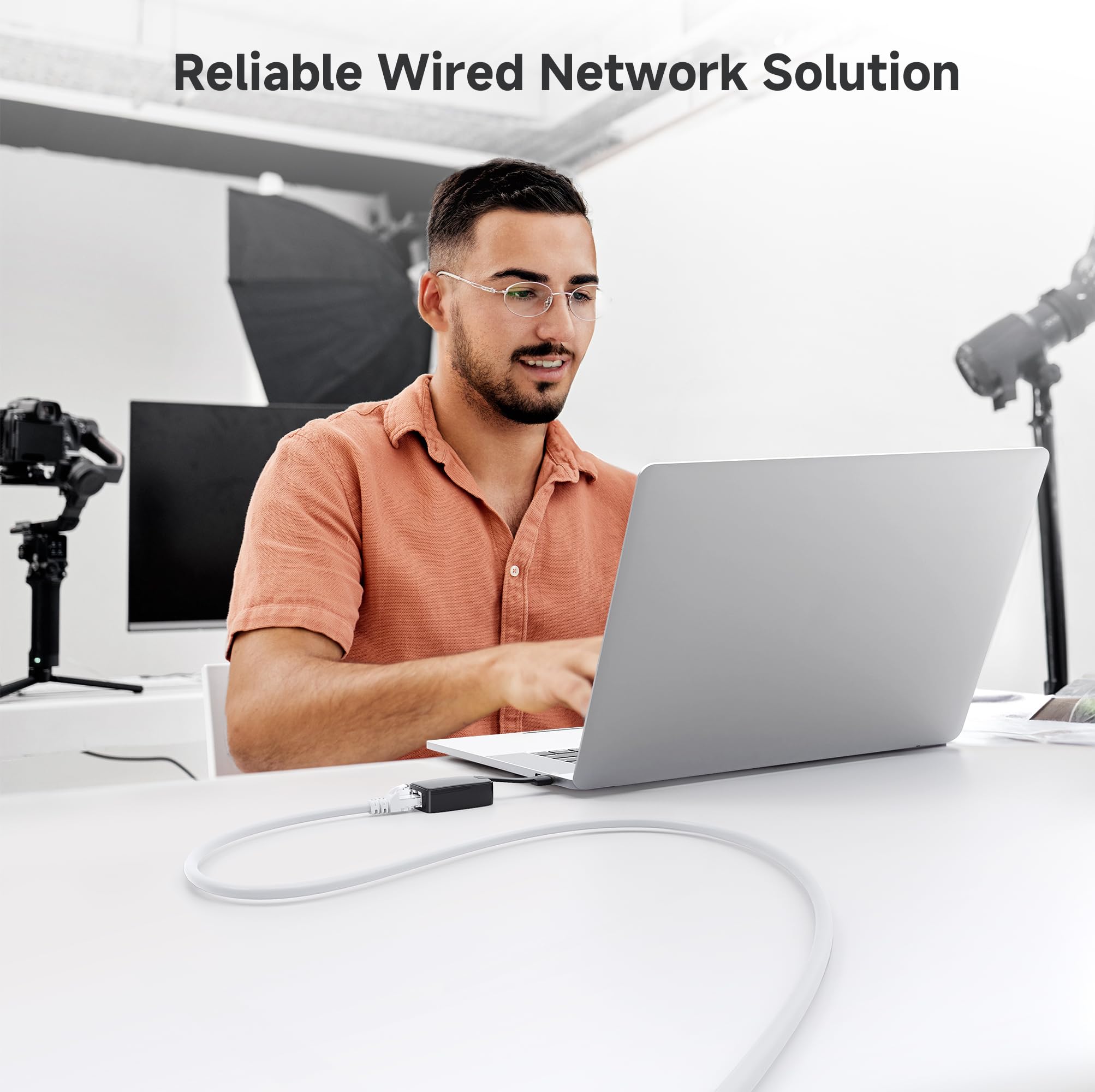 Cable Matters 10Gbps Snagless Cat 6 Ethernet Cable   9Ft, Cat 6 Cable, Cat6 Cord, Ethernet Cord, White