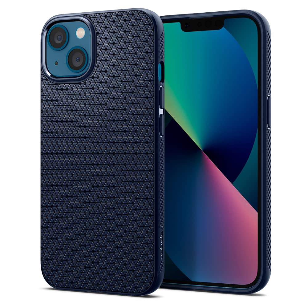 Spigen Liquid Air Designed for iPhone 13 Case (2021) - Navy Blue