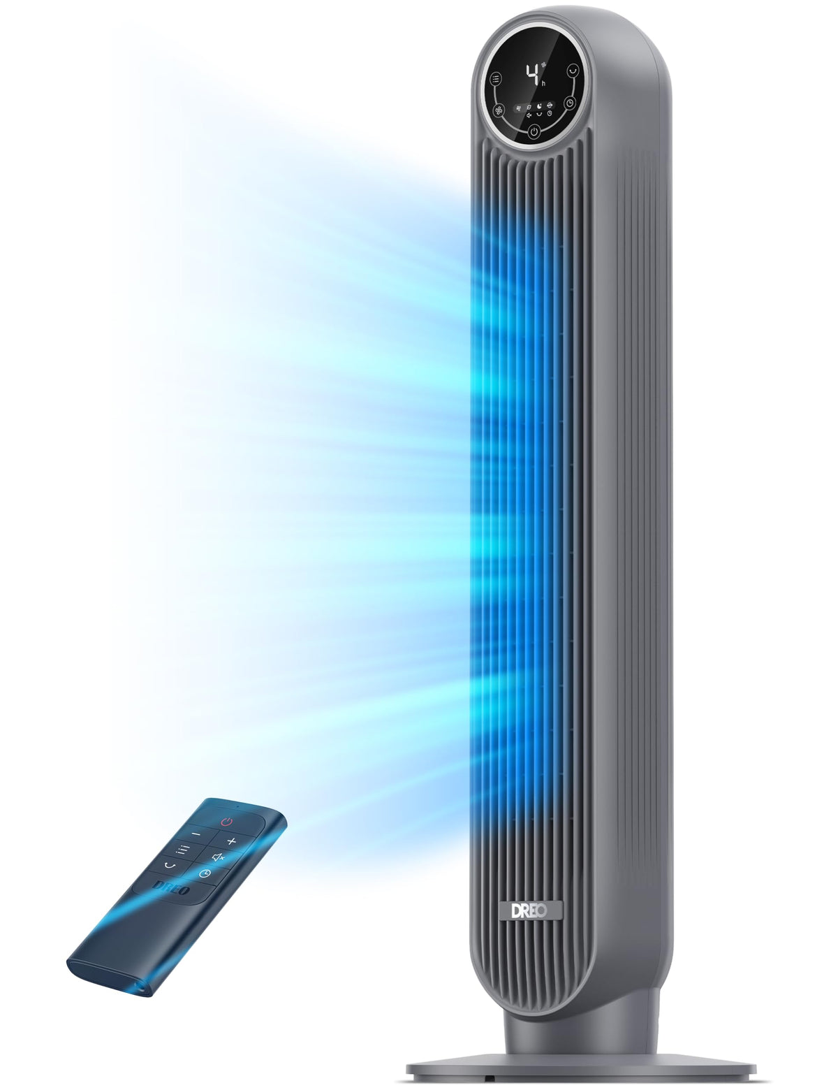 Dreo Tower Fan For Bedroom, 25Ft/S Velocity Quiet Floor Fan, 90 Oscillating Fans For Indoors With 4 Speeds, 4 Modes, 8H Timer, B