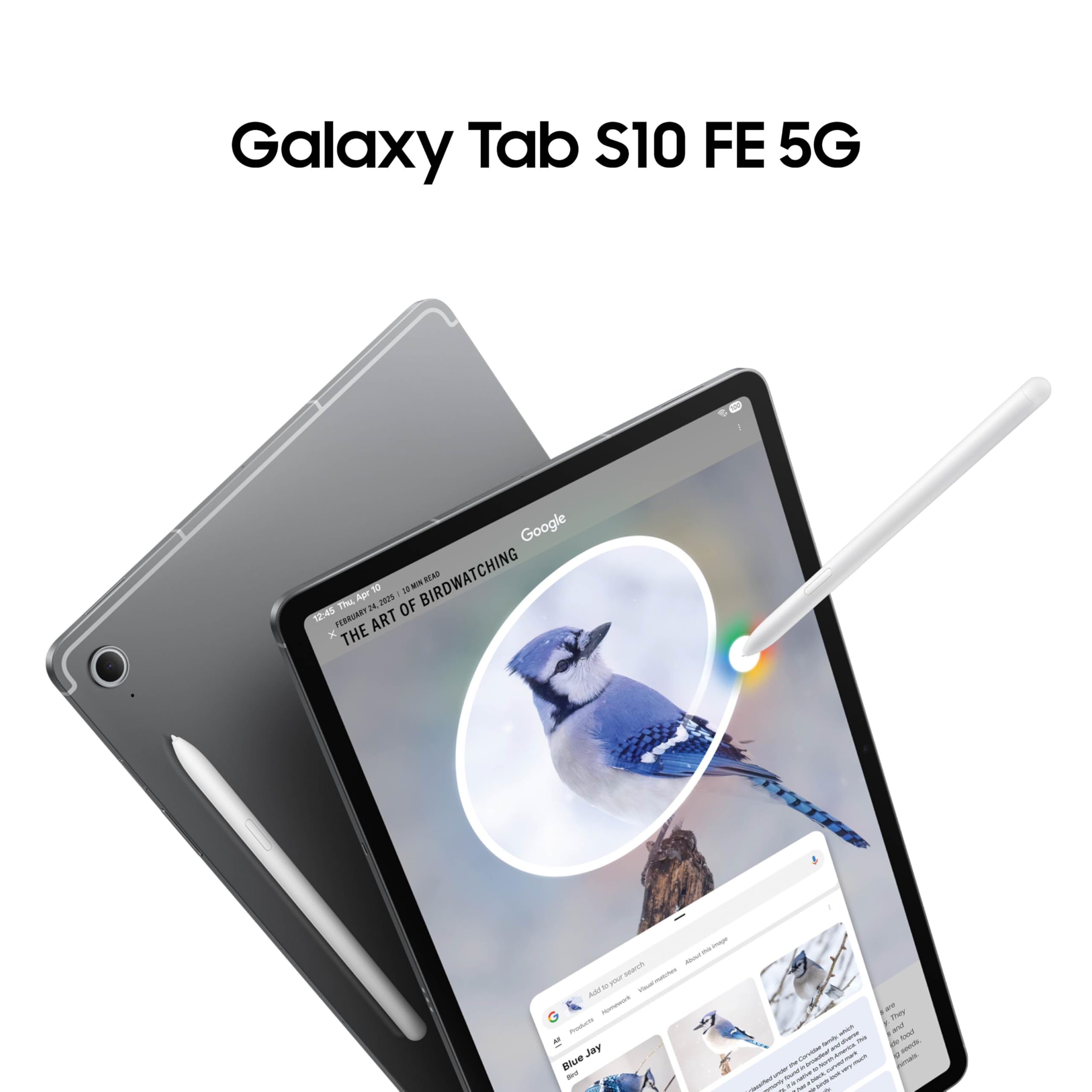 Samsung Galaxy Tab S10 Fe 5G 10.9   128 Gb,Android Tablet,(At&T Network),Ip68 Water & Dust-Resistant,Long Battery Life,Powerful