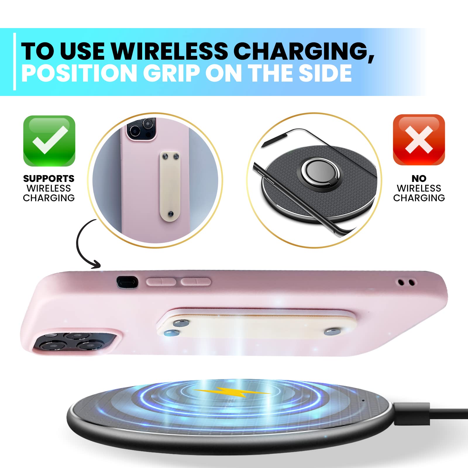 Phone Strap Grip Holder Finger [Kn Flax] Cell Phone Grip Telescopic Phone Finger Strap Stand Universal Finger Kickstand For Most