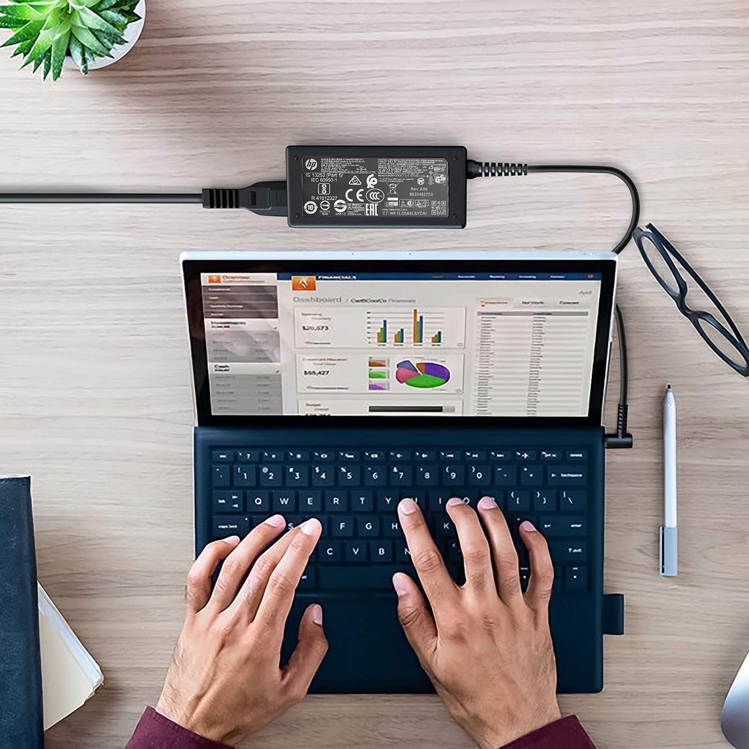 45W Charger Fit For Hp Notebook 15 Hp Stream 11 13 14 Hp Stream Series Tpn La15 Tpn Ca14 741727 001 19.5V 2.31A Laptop Power Ada