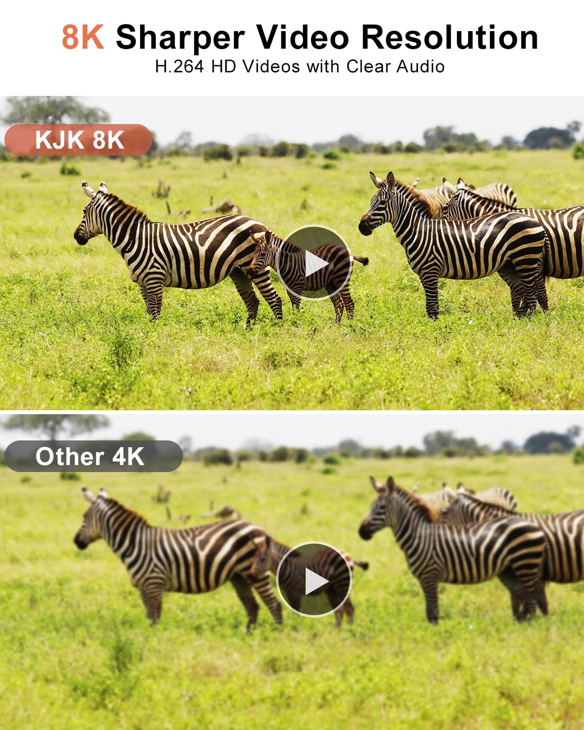 Kjk Trail Camera Wifi 8K 84Mp With 64Gb Memory Card, Game Camera With Night Vision, 0.05S Trigger Motion Activated, Ip67 Waterpr