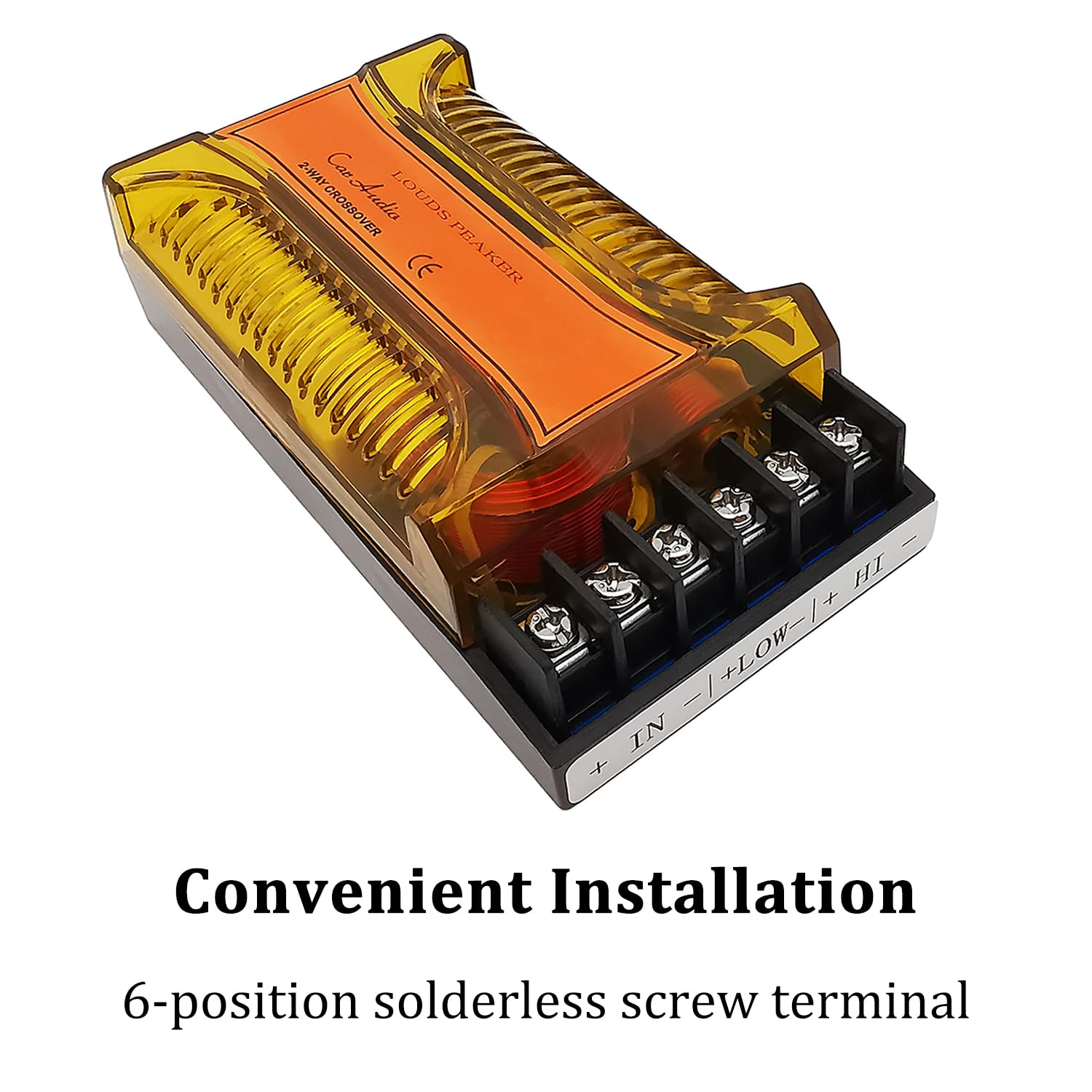 Hiqltyla 2 Way Speaker Crossover For Car Audio, Weah 5003B, 200 Watts 4 To 8 Ohm Passive Crossover For Car Audio Tweeter   2 Pac