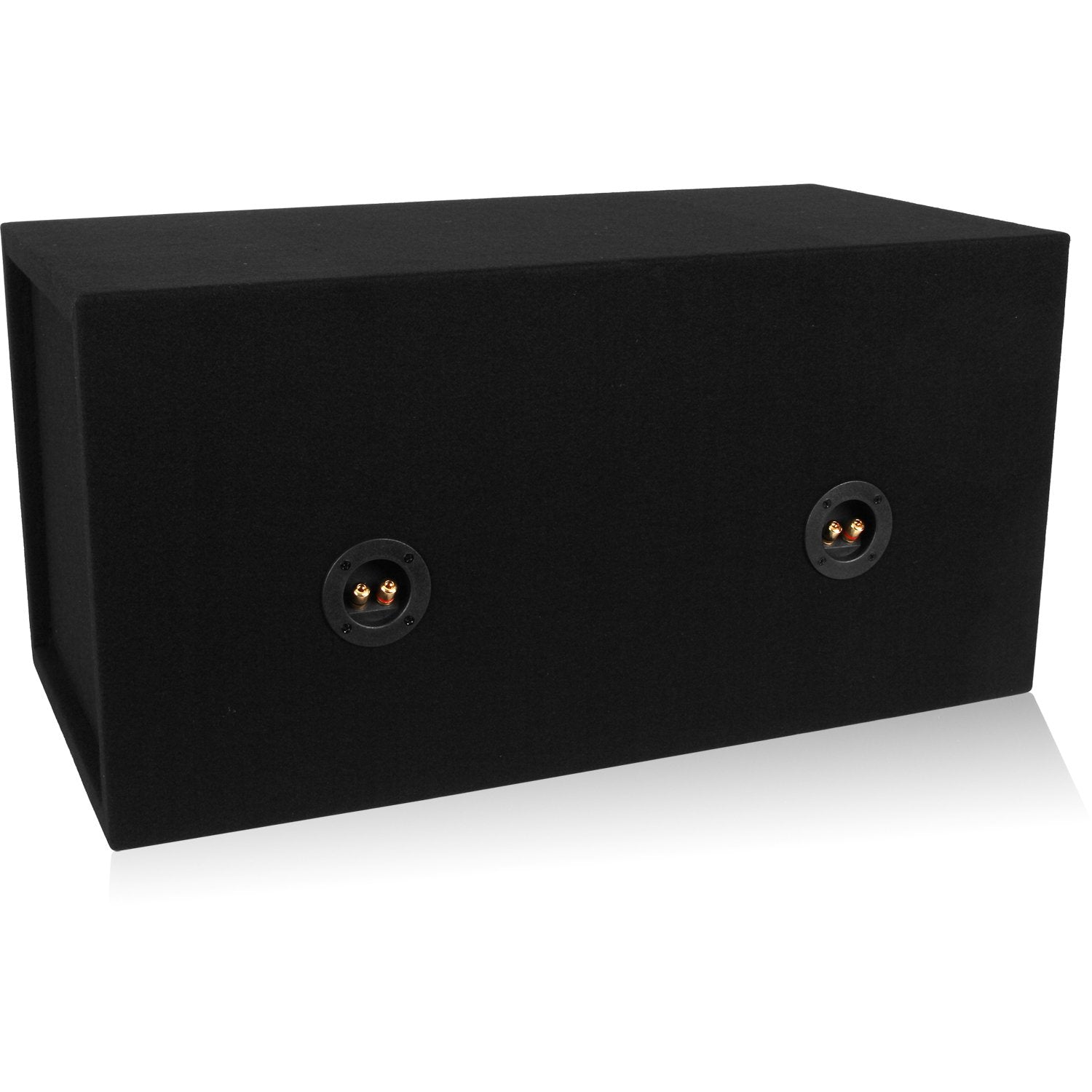 Belva Mdfd12 Dual 12 Inch Car Subwoofer Box Sealed 3/4 Inch Mdf Prelined Polyfil