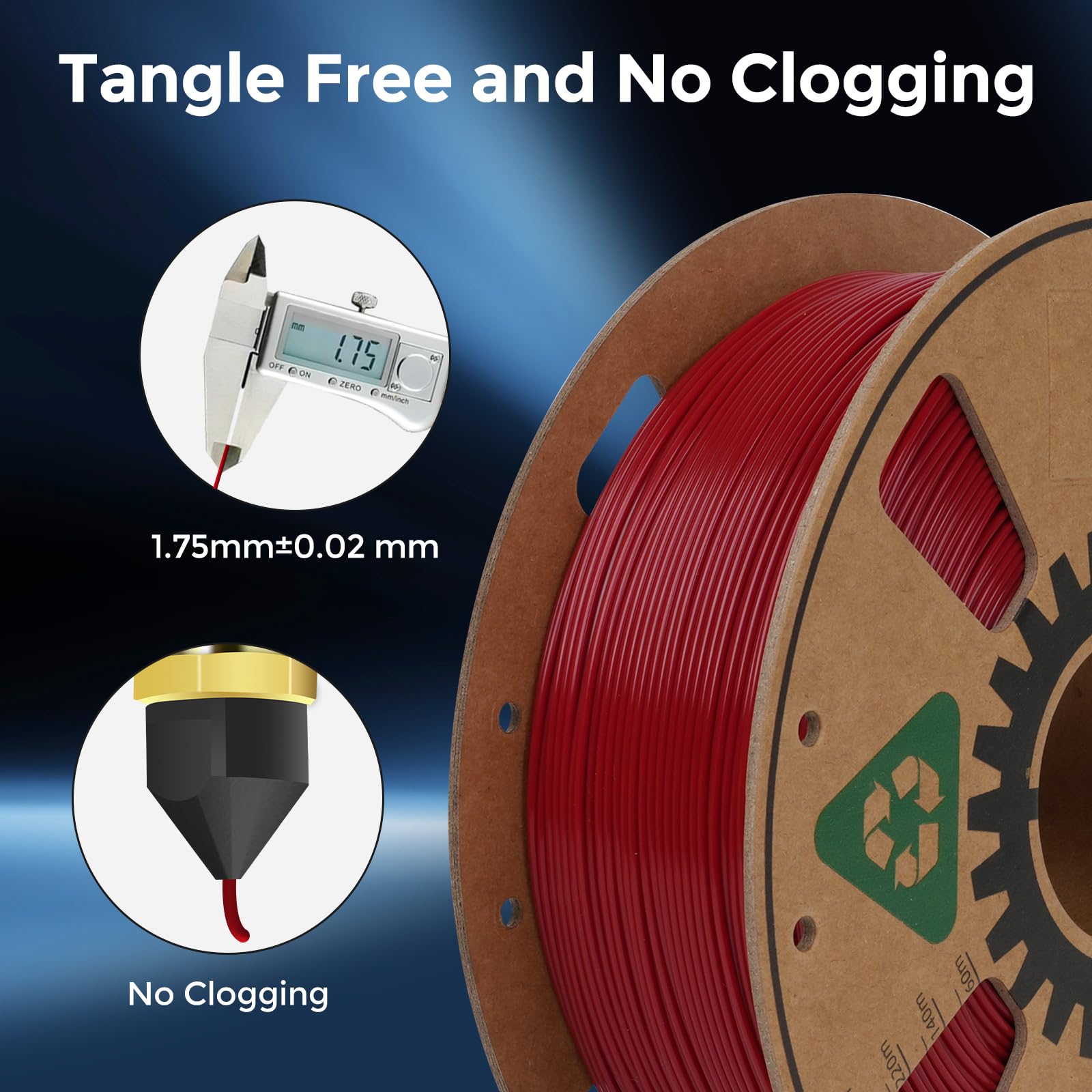 Creator Rapid Pla 3D Printer Filament 1.75Mm, High Toughness, Dimensional Accuracy, High Fluidity 3D Printing Filament 1Kg Spool