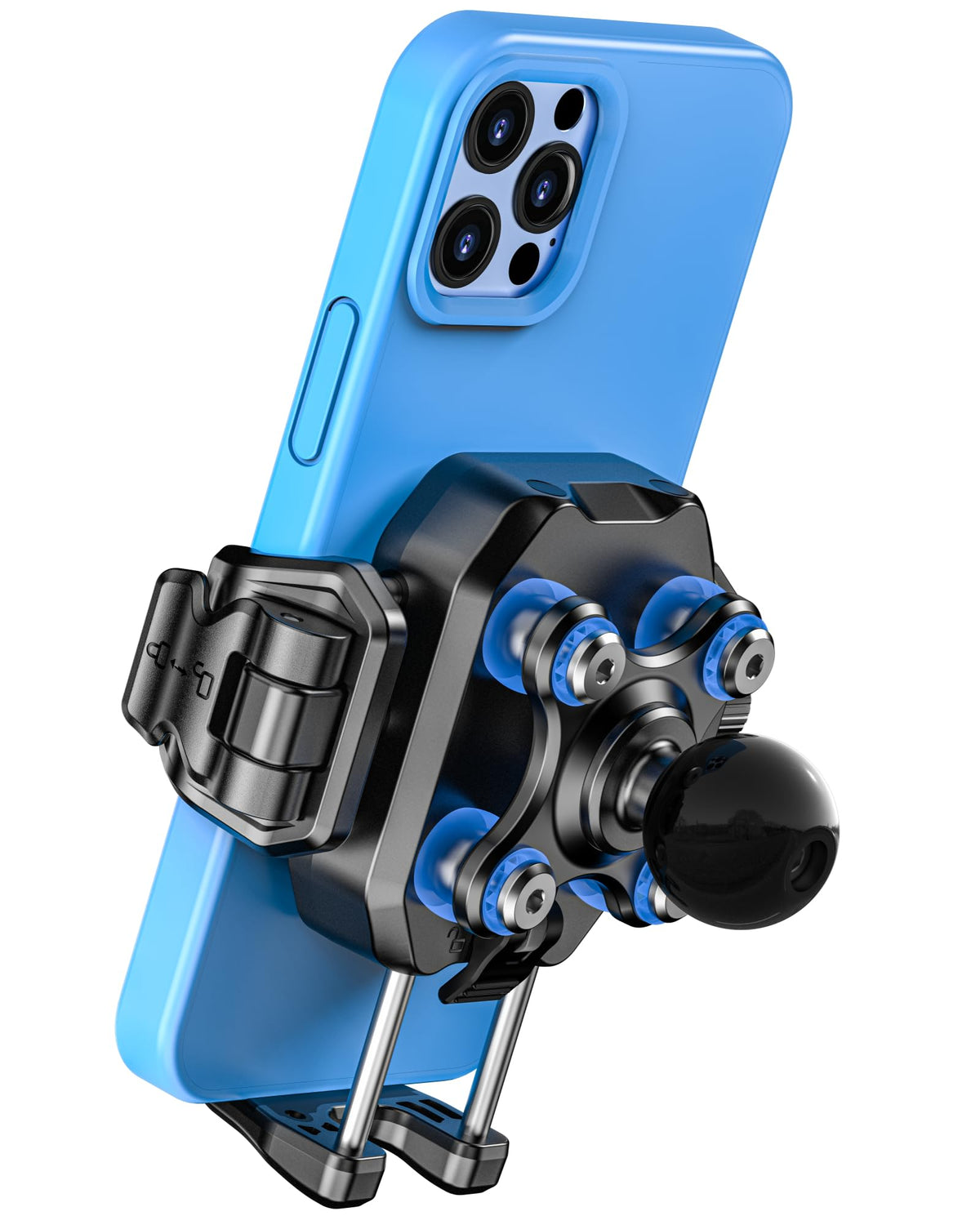 Brcovan 1'' Ball Phone Mount Holder With Vibration Dampener, Compatible With Ram Mounts B Size Double Socket Arm, Adjustable Fit