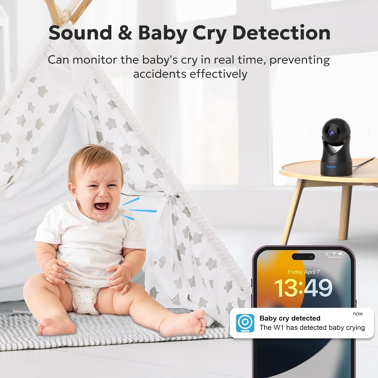 Owltron Indoor Security Camera 5Mp, 360 Camera For Home Security With Motion Detection, 2.4G/5Ghz Wifi Camera With Night Vision