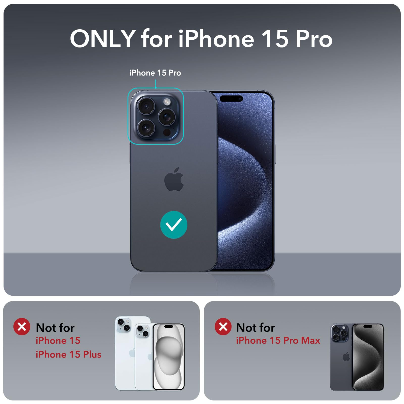 Esr Iphone 15 Pro Case With Magsafe - Military-Grade Protection, Yellowing Resistant, Scratch-Resistant Back, Magnetic Phone Cas