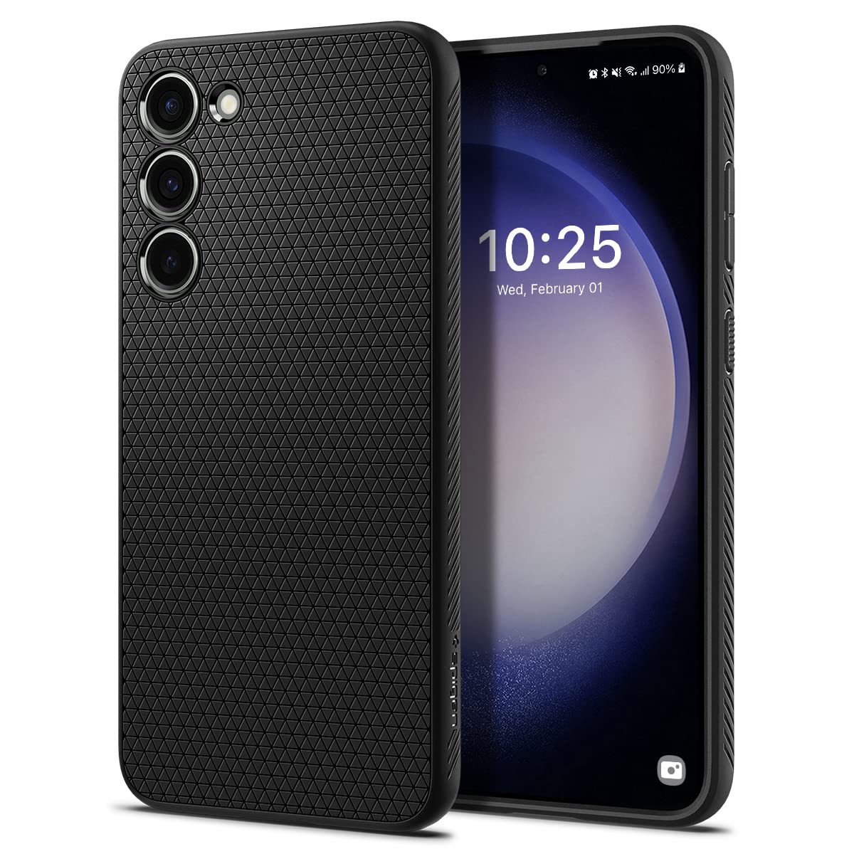 Spigen Liquid Air Designed For Galaxy S23 Plus Case (2023)   Matte Black
