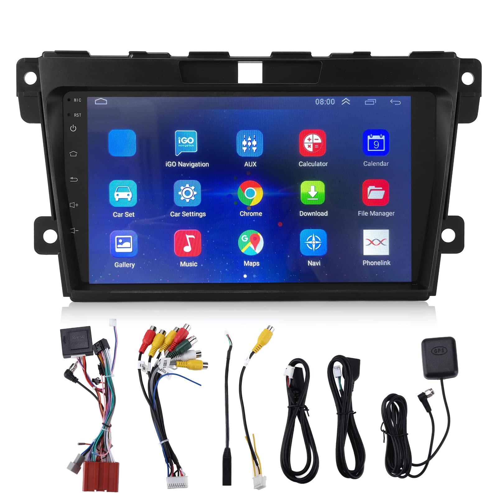 Aramox 9In Car Radio Bluetooth Hands Free Auto Multimedia Player Smart Gps Navigation Display Replacement For Mazda Cx 7 2008 20