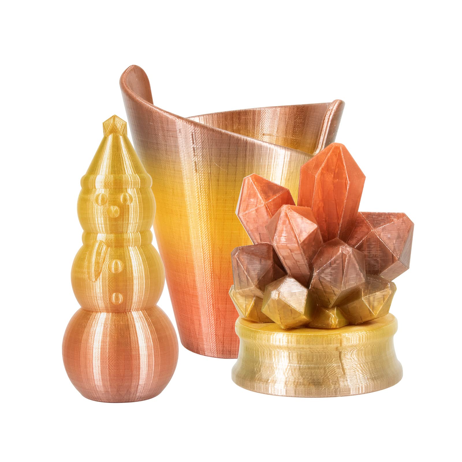 Isanghu Gradient Transparent Petg 3D Printer Filament 1.75Mm, Multicolor Changing 3D Printing Filament With Light Transmission F