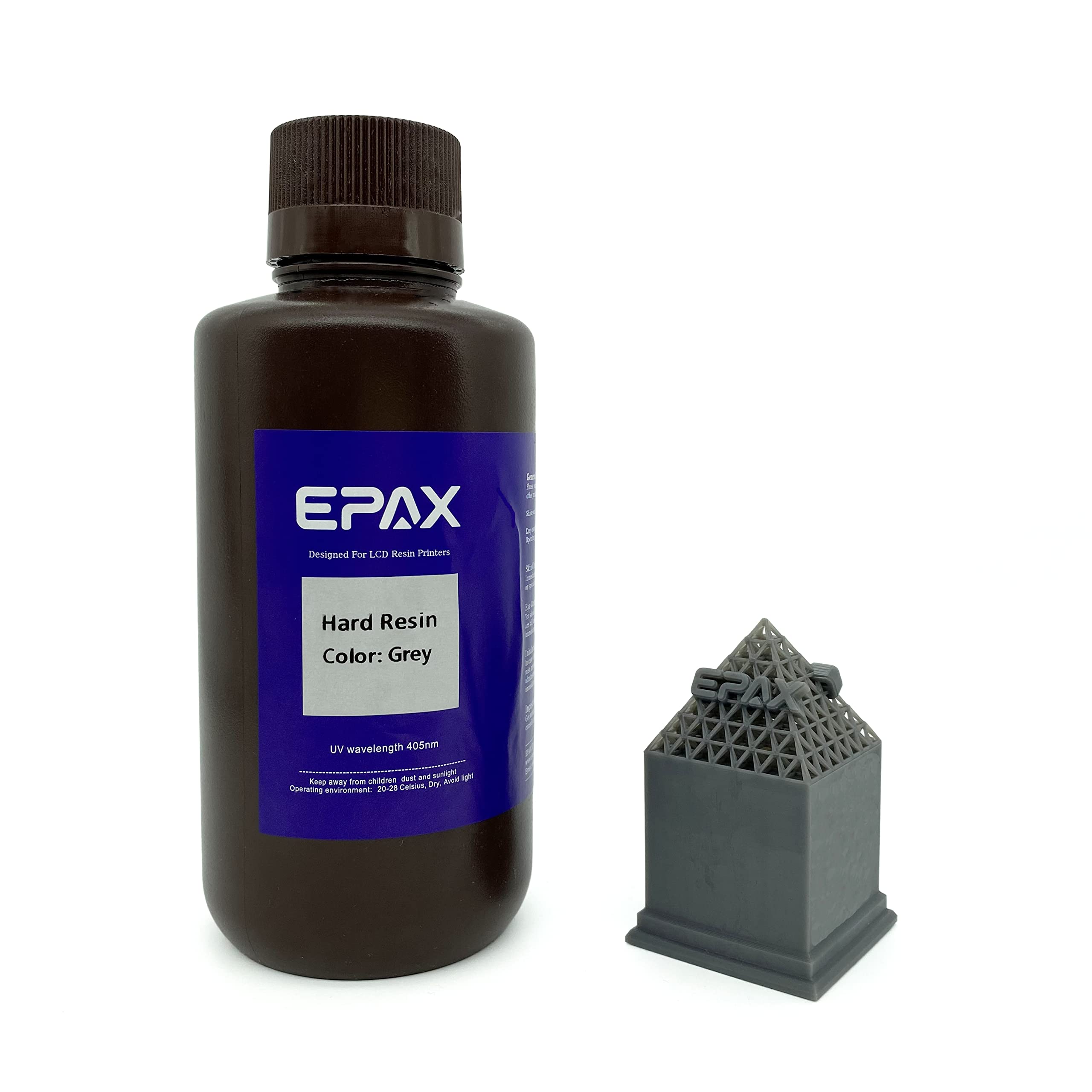 Epax 3D Printer Hard Resin For Lcd 3D Printers, 1Kg Grey