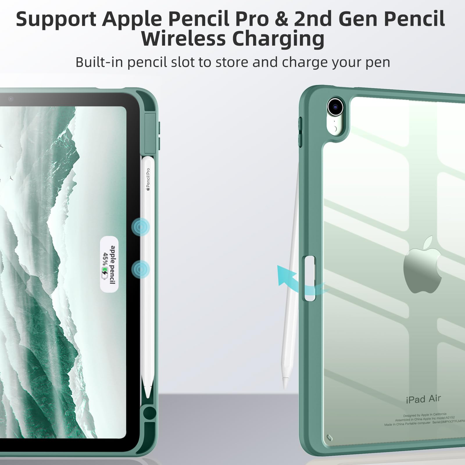 Wenlaty Compatible With Ipad Air 11 Inch Case (M2) 2024, For Ipad 6Th/Air 5Th/4Th Generation (2024/2022/2020) 11/10.9 Inch With