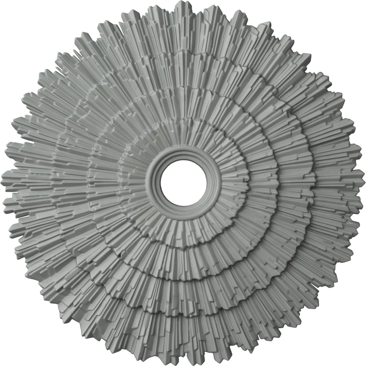 Ekena Millwork Cm24En Eryn Ceiling Medallion, 24 3/4''Od X 3 1/4''Id X 1 7/8''P (Fits Canopies Up To 4''), Factory Primed