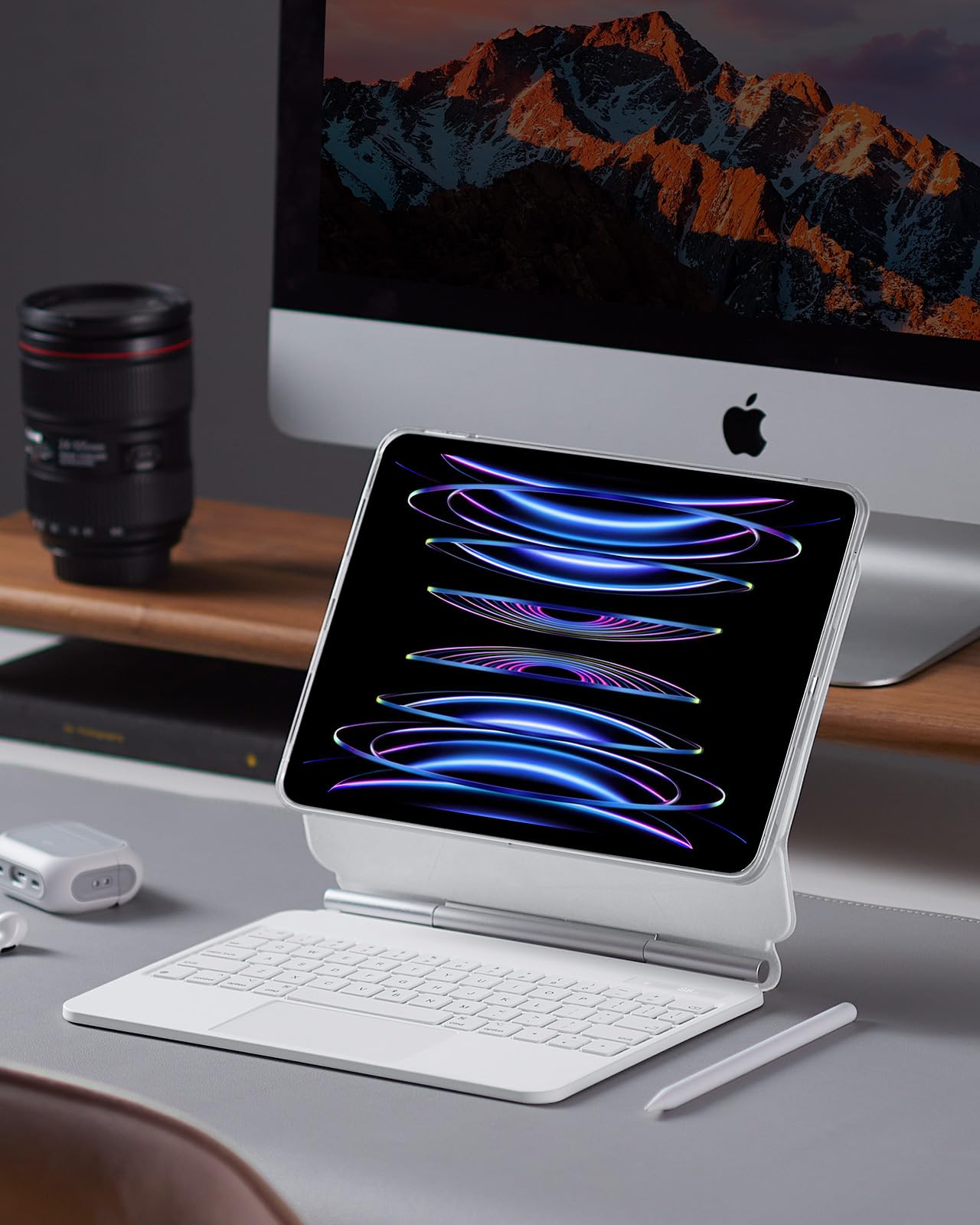 Esr Ipad Air 11 Inch Case With Keyboard (M2, 2024), Easy Set Magnetic Stand, Portrait/Raised Modes For Ipad Pro 11/Air 6Th/Air 5