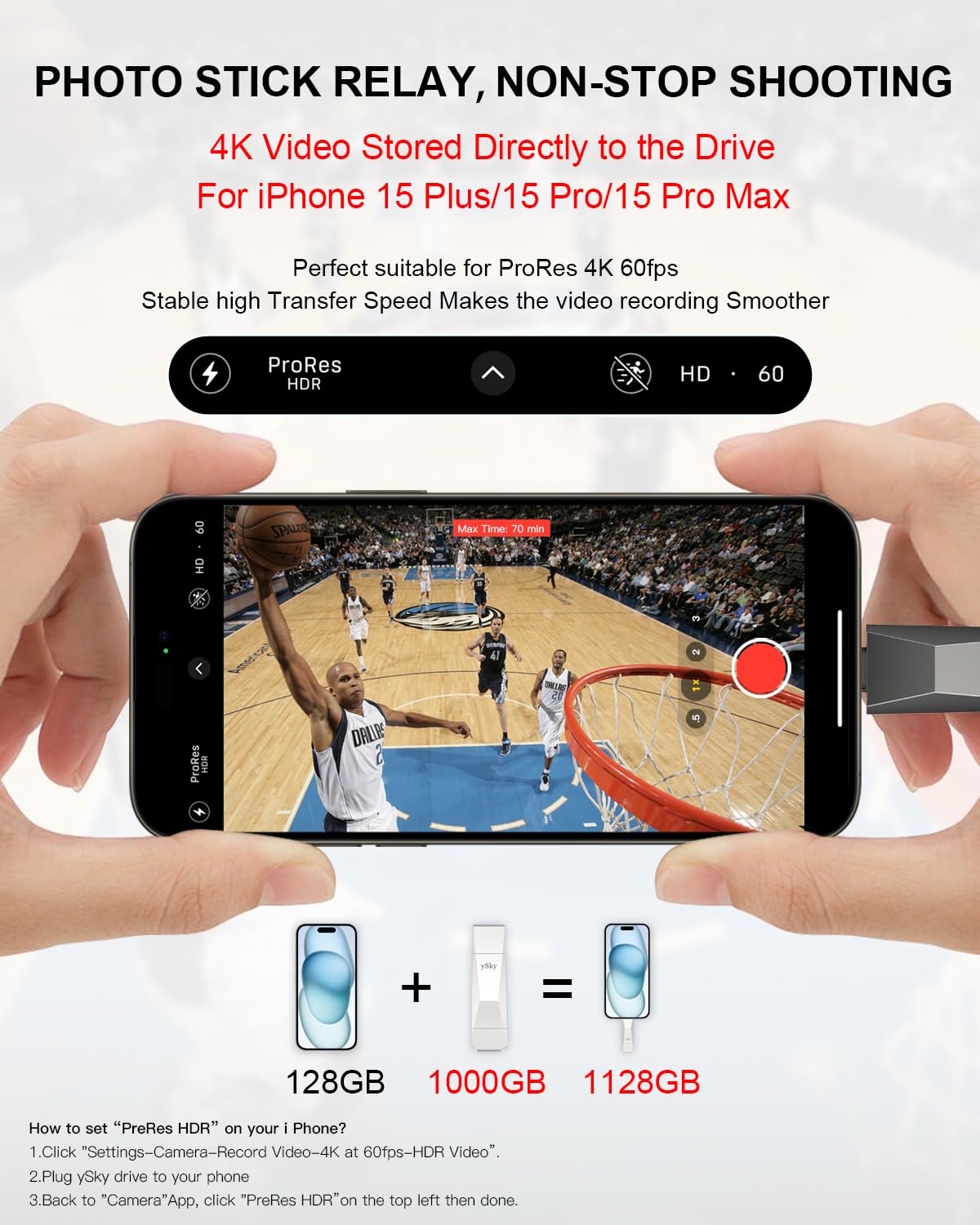 Ysky 1Tb Usb 3.2 Solid State Flash Drive 1000Mb/S High Speed Usb C+ Usb 3.2 Gen2 Dual Interfaces Thumb Drive, Usb C Memory Photo