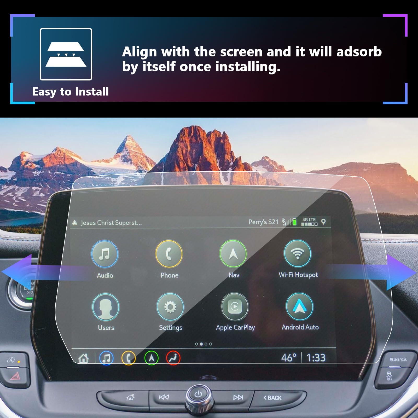 Sxcy Fit For 2023 2024 2025 Chevy Blazer (Gas) Screen Protector 2023 2024 2025 Blazer Tempered Glass Screen Protector 2023 2024 2025 Blazer Accessories