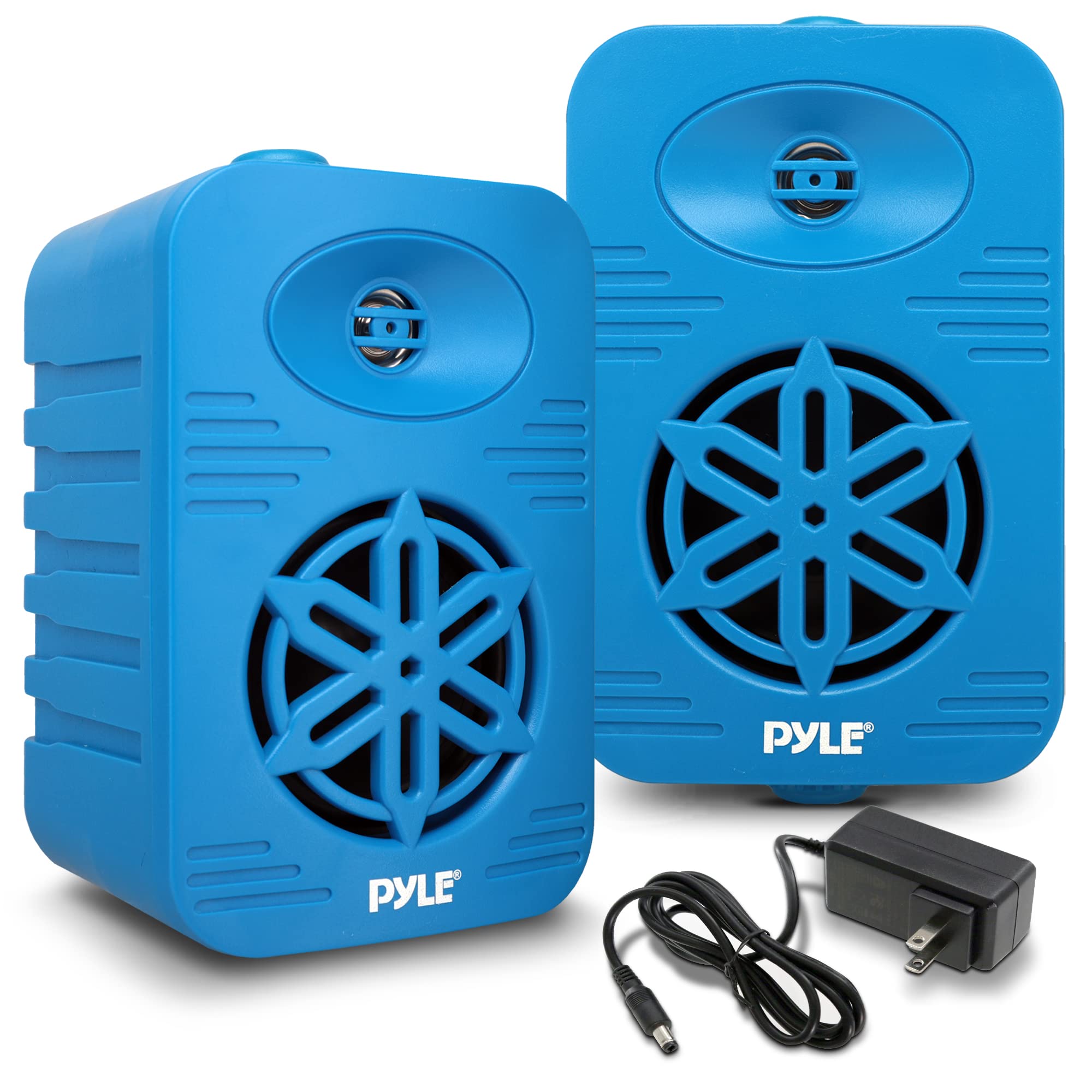 PyleUsa Bluetooth Indoor Outdoor Speakers Pair-300 Watt Dual Waterproof 4 2-Way Full Range Speaker System w/ 1/2 High Compliance