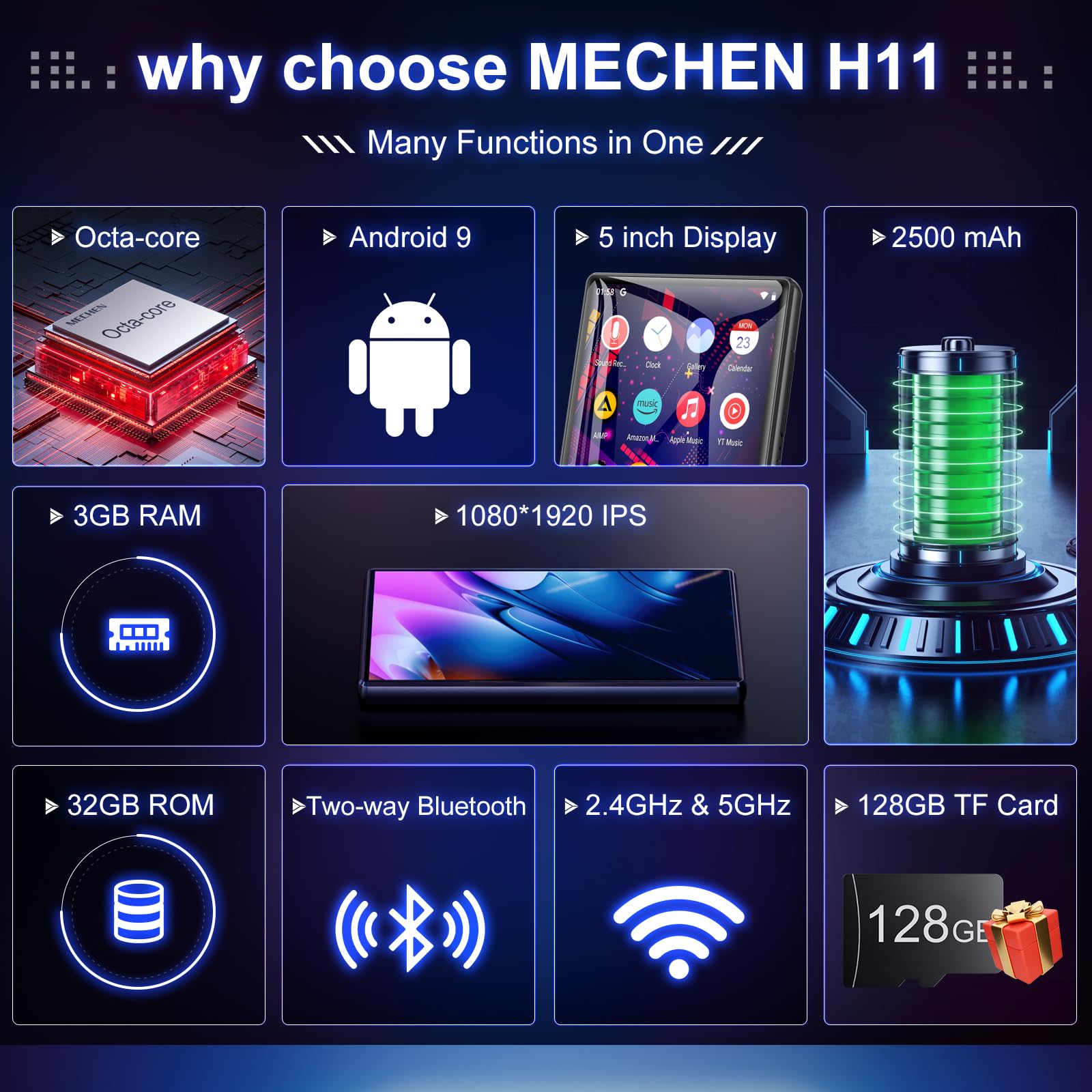 160Gb Mp3 Player With Bluetooth And Wifi