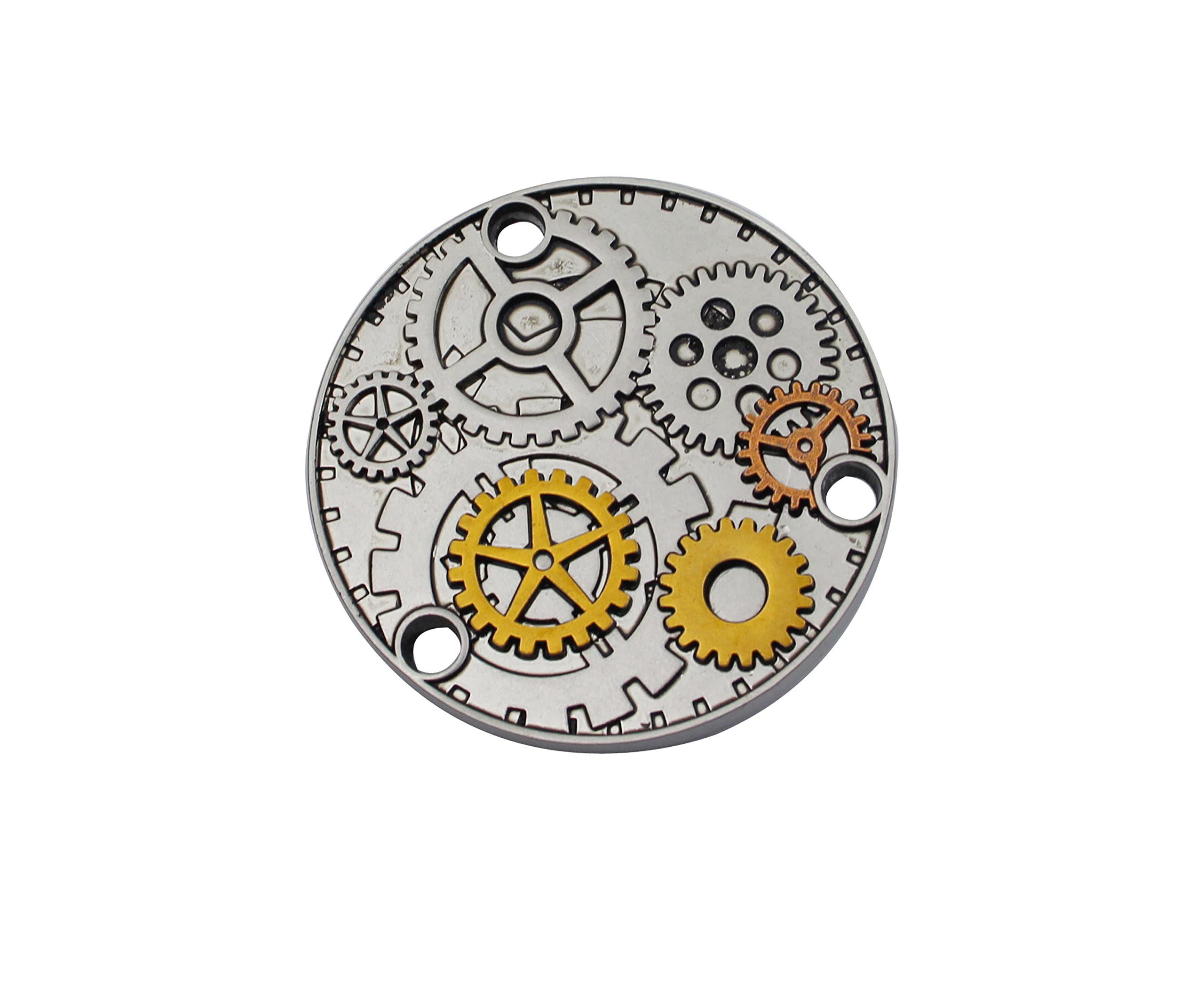 Guyker Guitar Back Cover Gear pattern Metal Toggle Switch for LP style Guitar