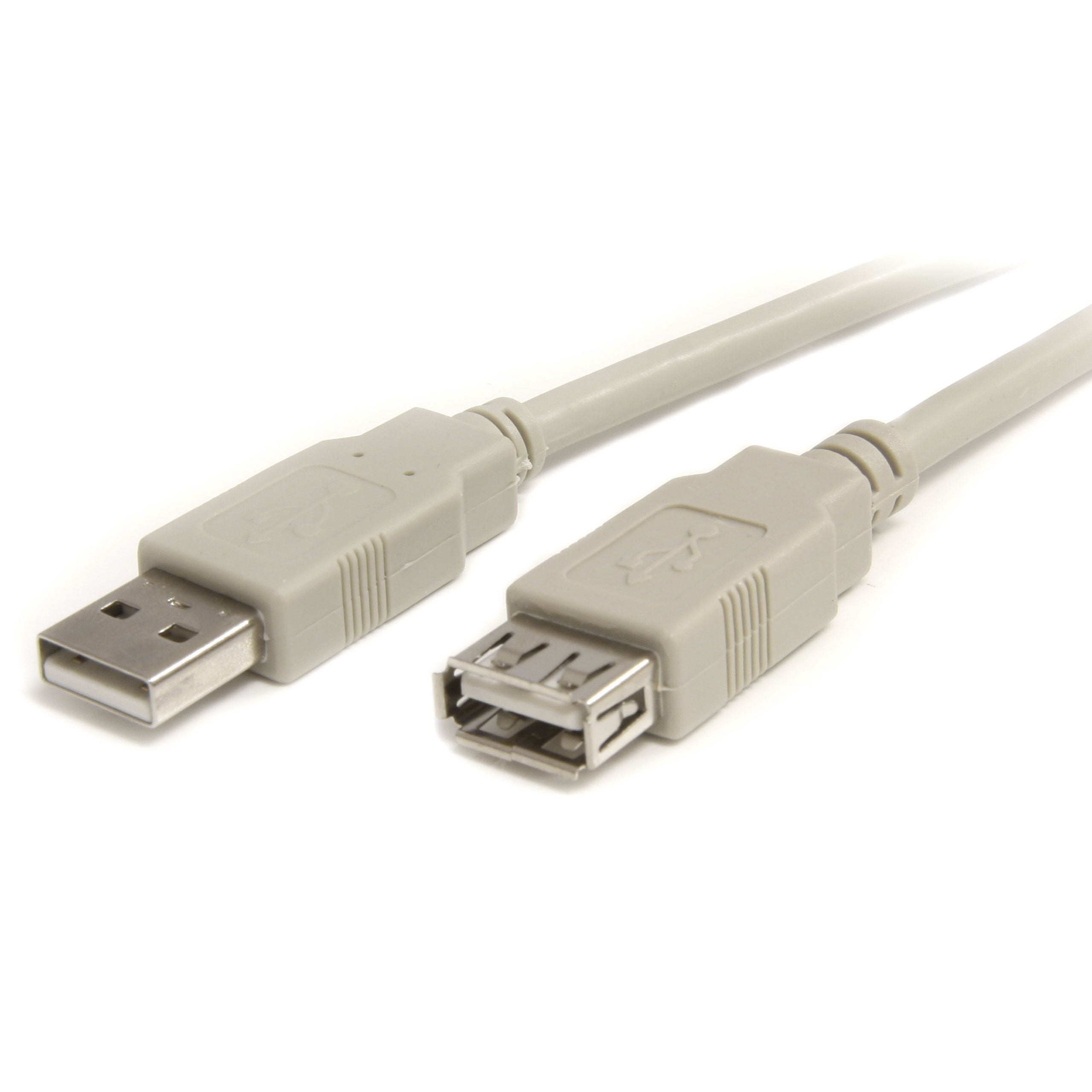 Startech.Com Usb 2.0 Extension Cable A To A   Usb Extension Cable   Usb (M) To Usb (F)   10 Ft   Molded   Beige (Usbextaa10)