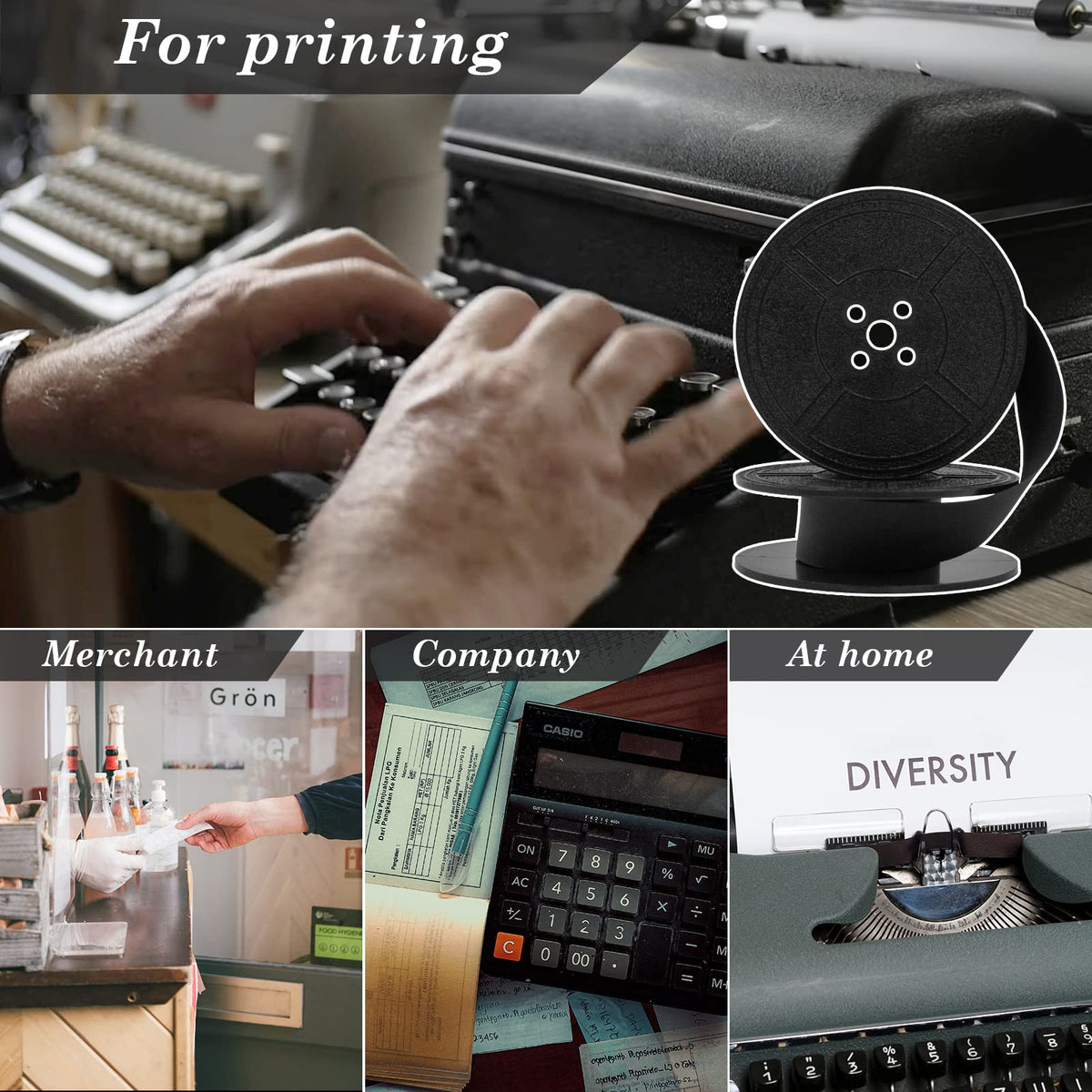 Vintage Manual Typewriter Spool Ribbon Black Ink For Royal – Electroeshop