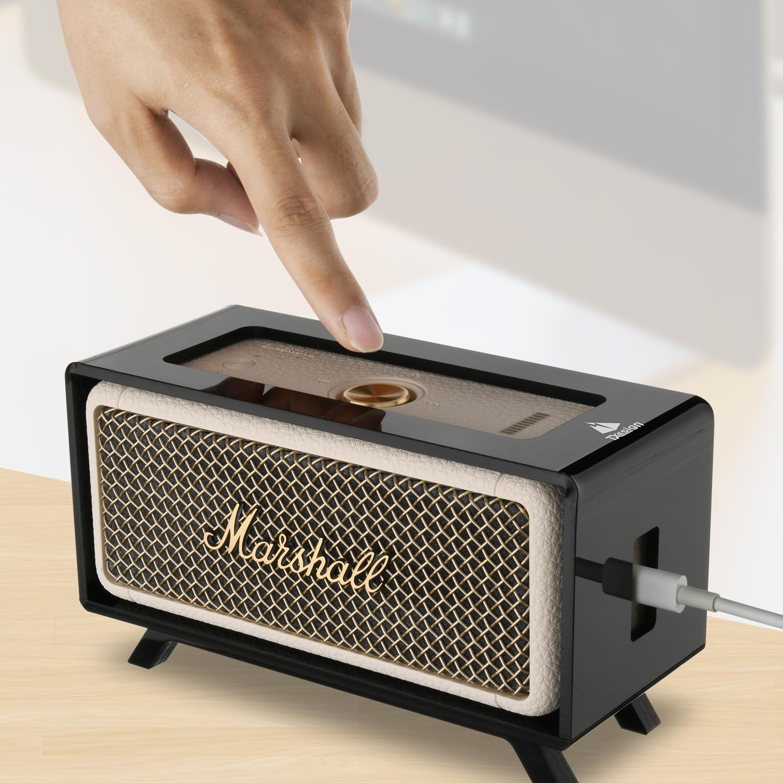 Txesign Acrylic Desktop Stand Holder For Marshall Emberton/Emberton Ii/Emberton Iii Portable Bluetooth Speaker, Table Holder Dis