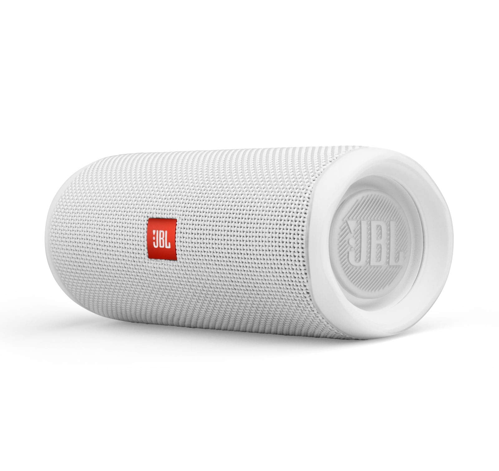 Jbl Flip 5 Waterproof Portable Wireless Bluetooth Speaker Bundle With Divvi! Protective Hardshell Case - White