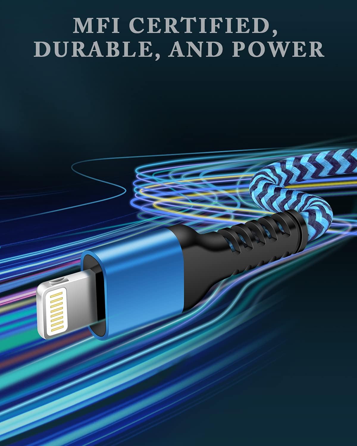 Short Iphone Charger Cord, Usb A To Lightning Cable 1Ft/2Pcs [Apple Mfi Certified] Braided Fast Charging Wire Data Line For Ipho