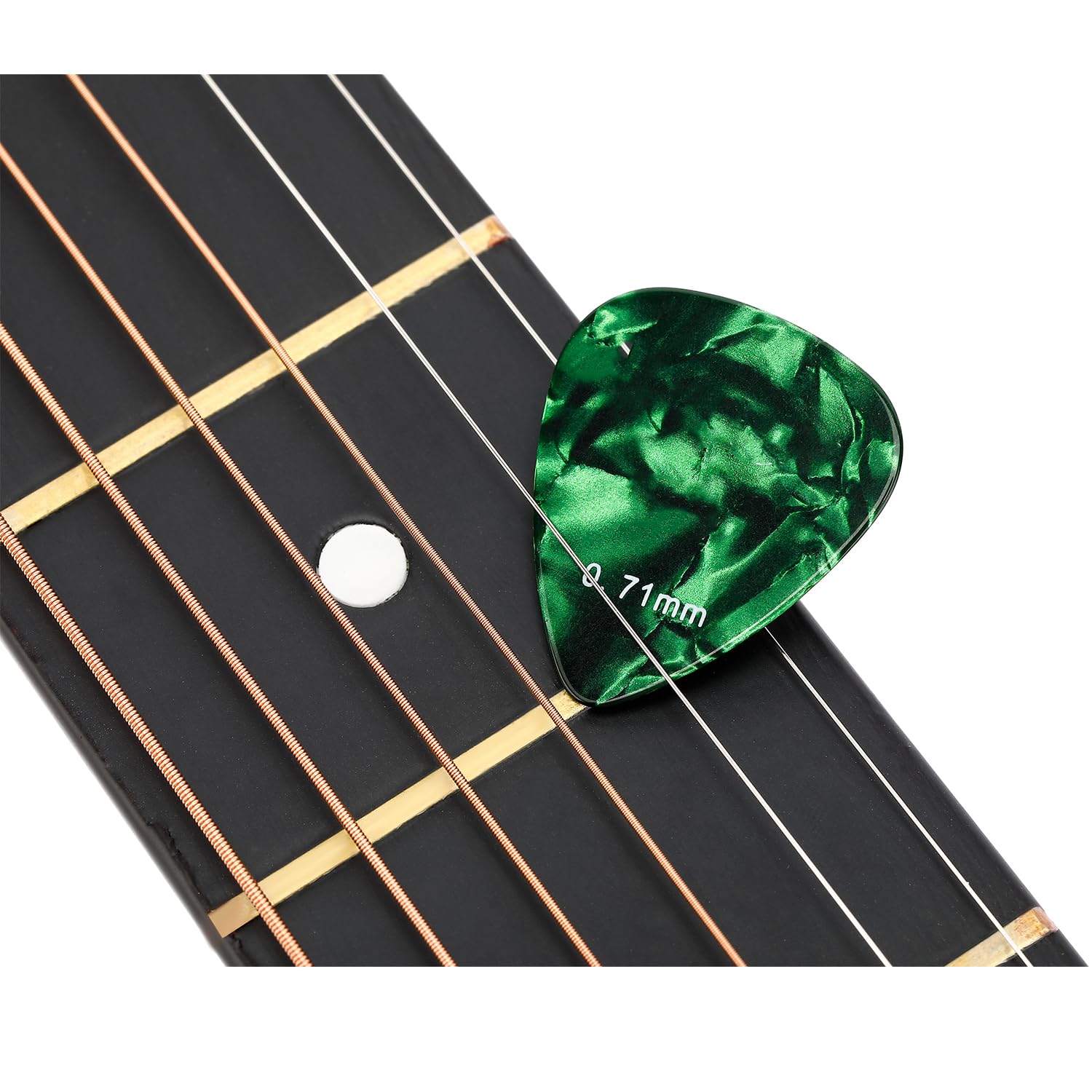 Celluloid Guitar Picks 15 Pack With Metal Box Includes Thin, Medium, Heavy & Extra Heavy Picks, For Acoustic Guitar Electric Gui