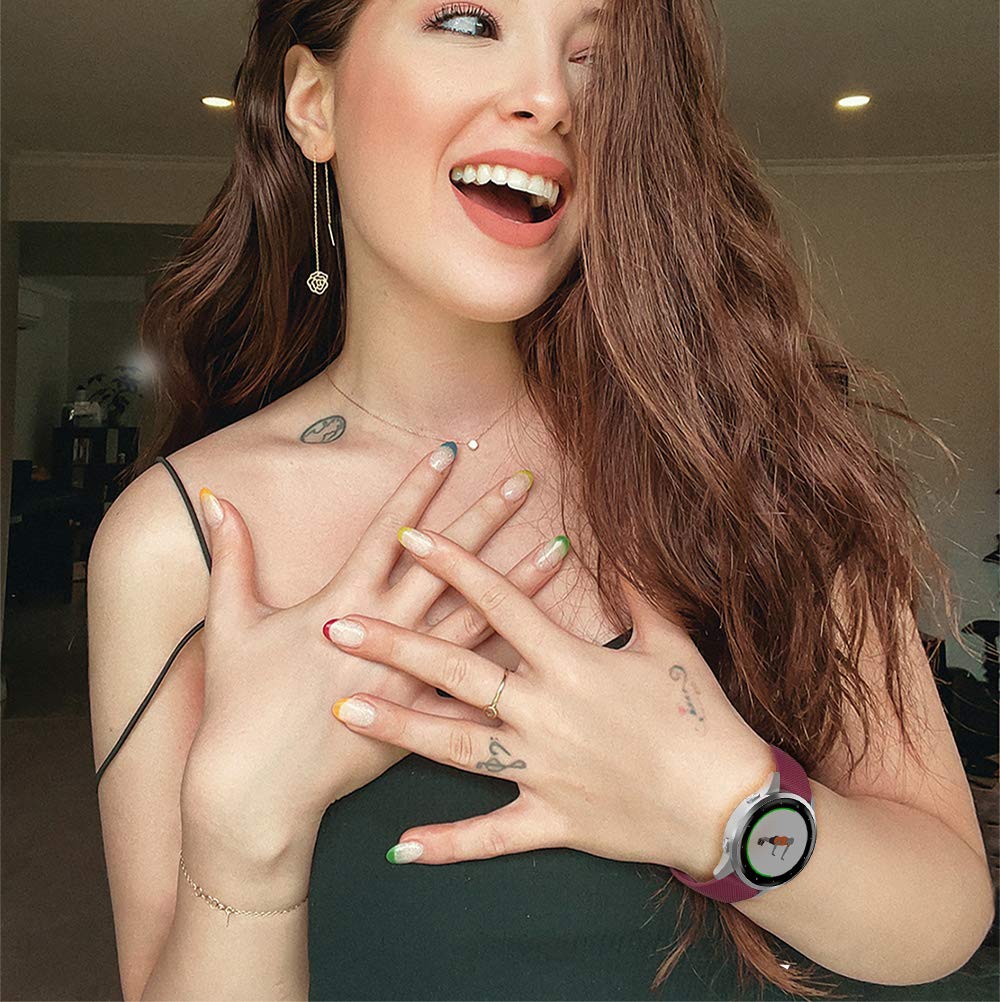 Fitturn 20Mm Colorful Silicone Watch Band Straps Compatible With Michael Kors Access Gen 5 Lexington/Mkgo Gen 5E 43Mm/Gen 4 Mkgo