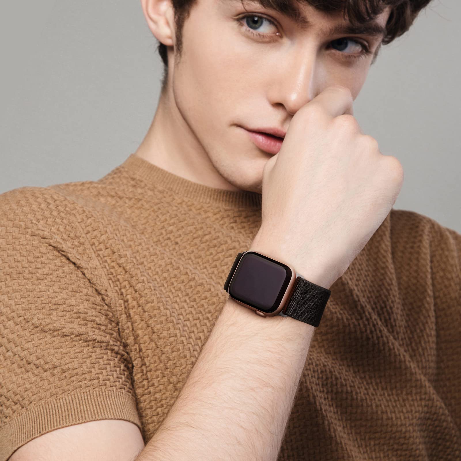 Stretchy Nylon Solo Loop Bands Compatible With Apple Watch 38Mm 40Mm 41Mm 42Mm 44Mm 45Mm 49Mm, Sport Elastic Wristbands Women Me