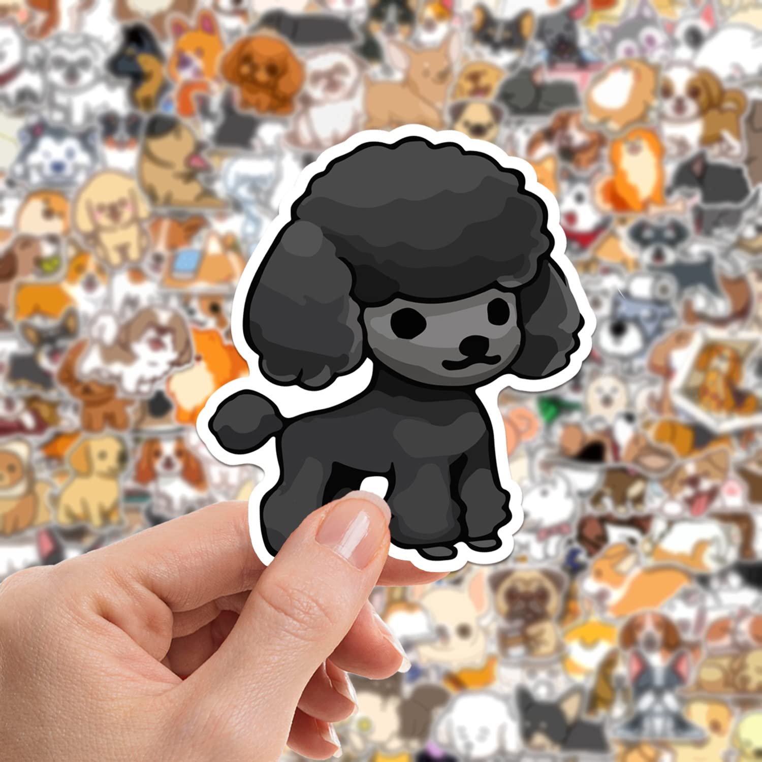 200 Pcs Cute Dog Stickers, Puppy Stickers Waterproof Vinyl Gifts For Laptop Guitar Water Bottle Luggage Bike Teens Adults Kids B