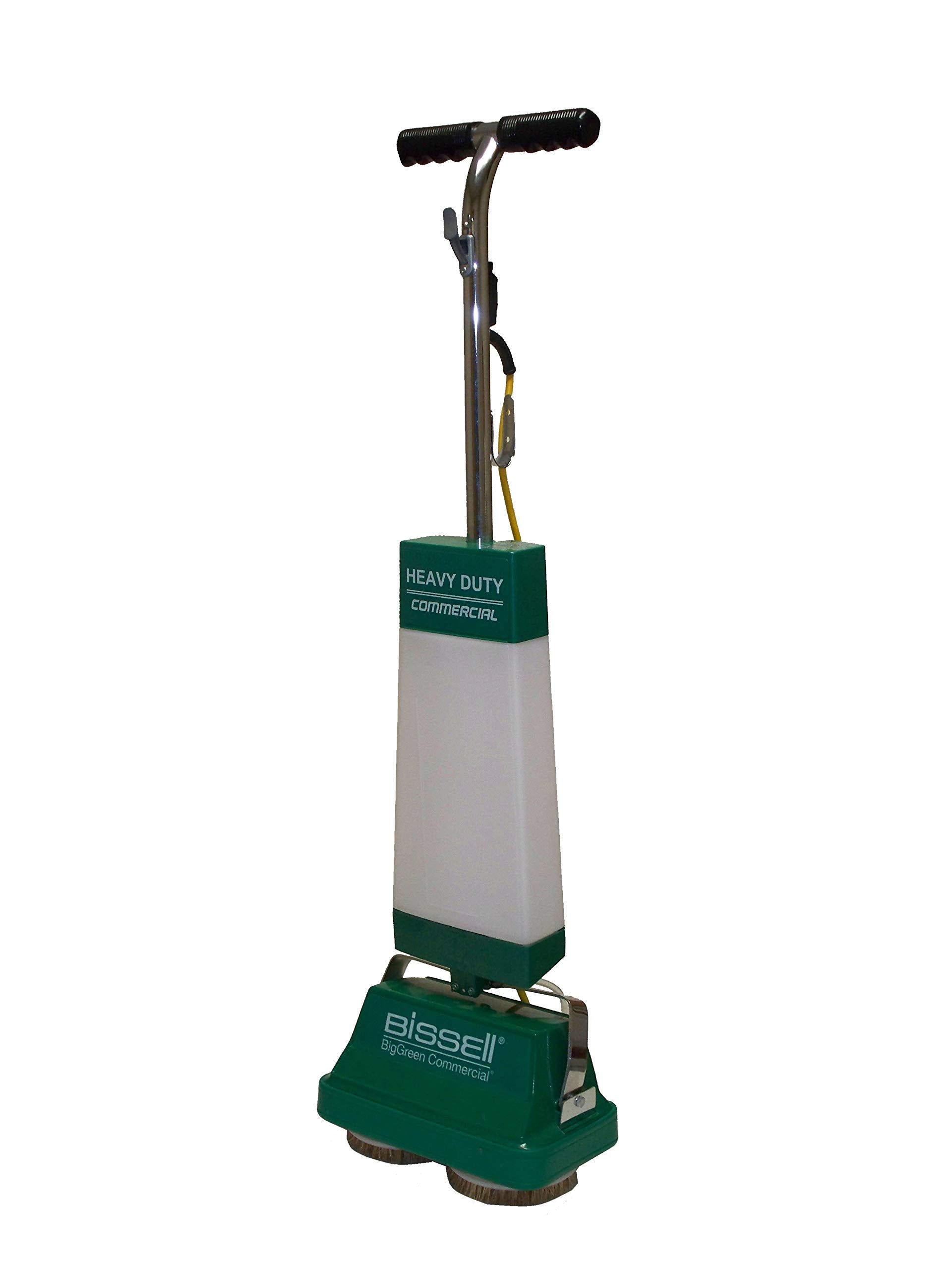Bissell Biggreen Bgfs5000 Portable Two Brush Floor Scrubber & Polisher, 13' W X 7' D X 44' H, White & Green