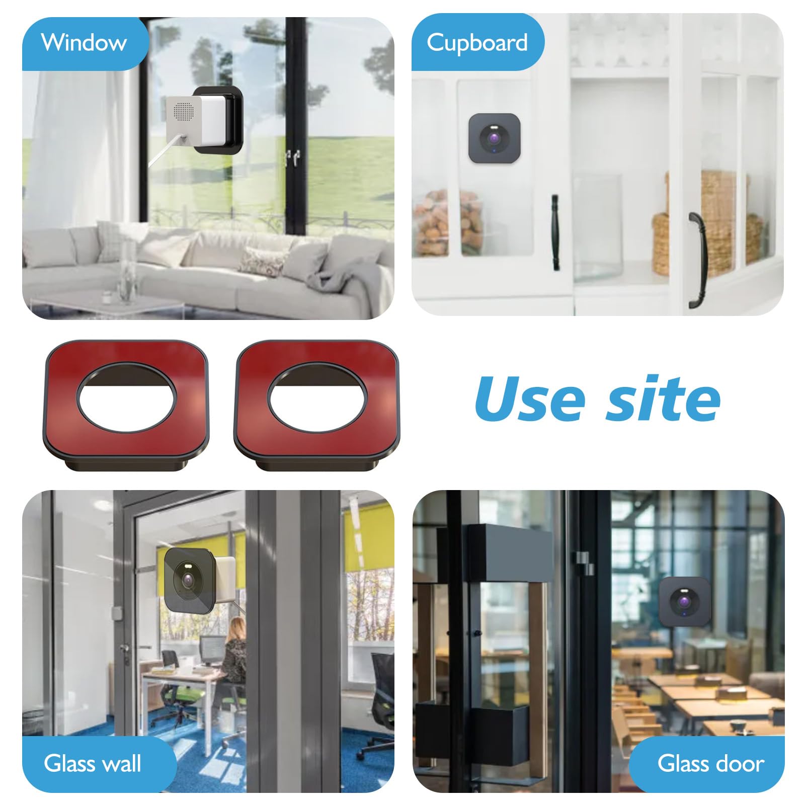 Window Mount Comaptible With Wyze Cam Og, Strong Adhesive Mounting Bracket, Window Holder Through Glass (2 Pack,Camera Is Not In