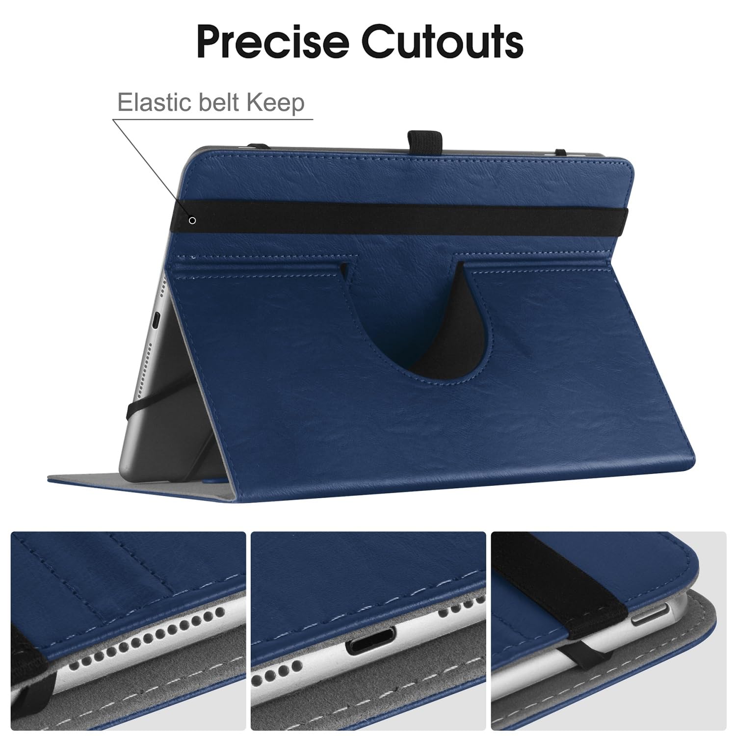 Universal 9 10 10.1 Inch Android Tablet Case,Slim 360 Degree Rotatable Back Cover Folio Case For Universal 9 11 Inch Tablet, Wit