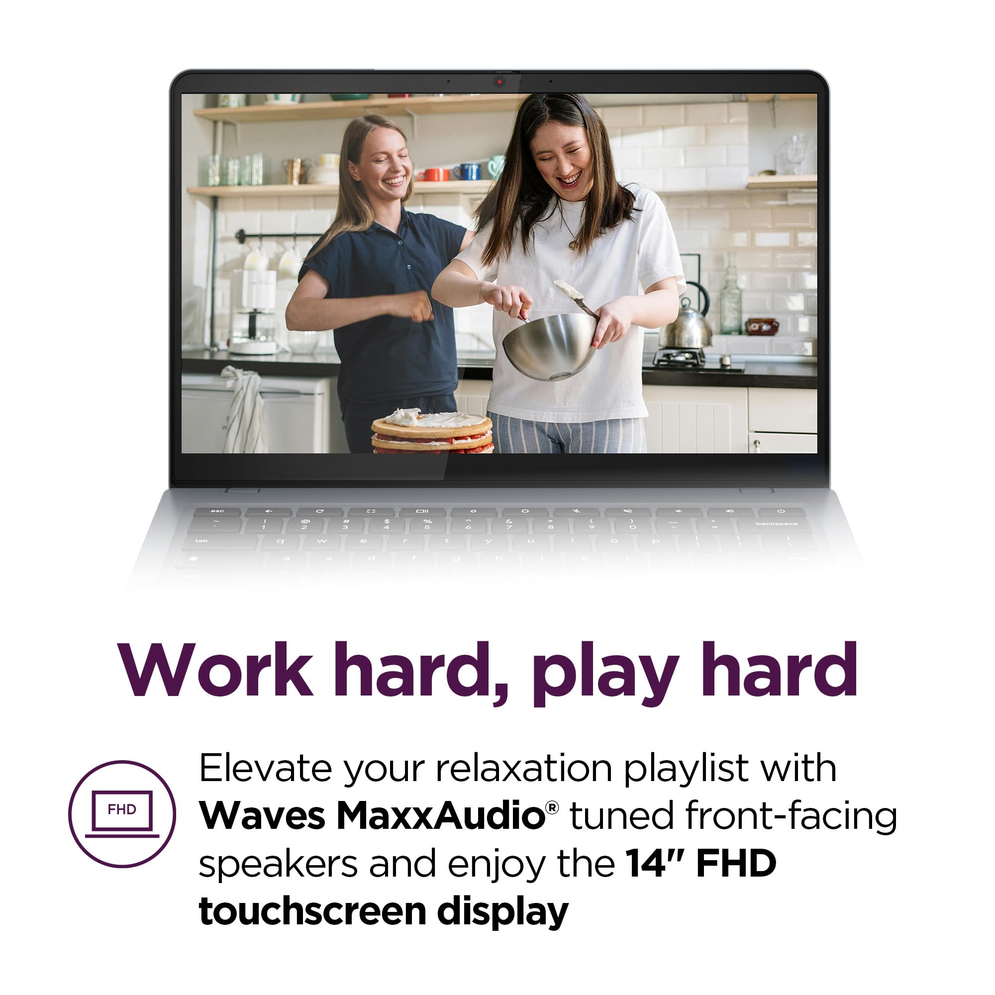 Lenovo Ideapad Slim 3I Chromebook Plus - 2024 - Lightweight Laptop - Waves Maxxaudio - 14 Fhd Display - Hd 1080P Camera - 8Gb Me