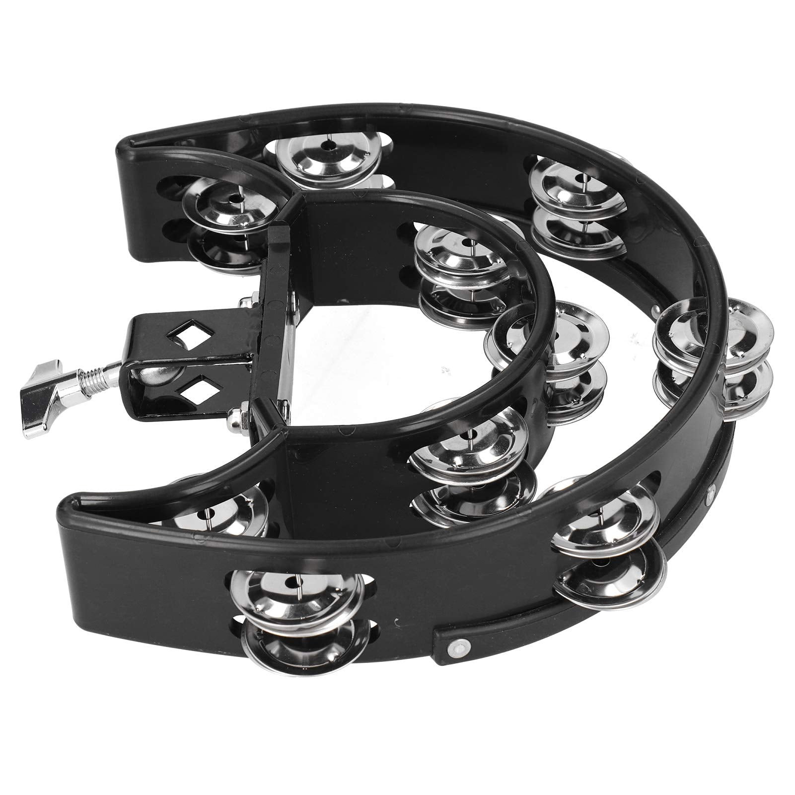 Ubersweet Tambourine, Easy To Carry Convenient Sturdy Hi Hat Bell, Guitarists for Drummers