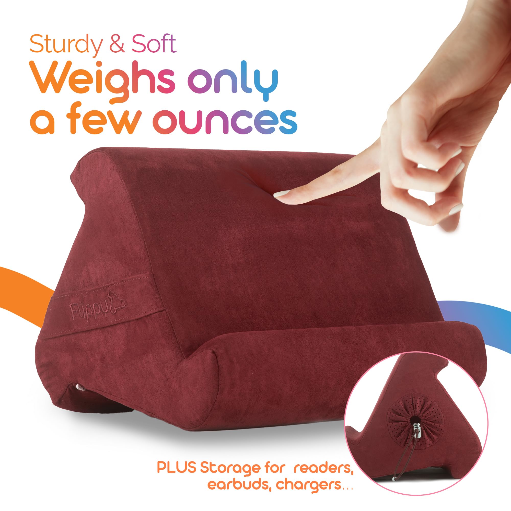Flippy Tablet Pillow Stand   Tablet Stand, Tablet Holder For Bed, Reading   Lap Stand Compatible With Ipad, Kindle, Samsung   Ne