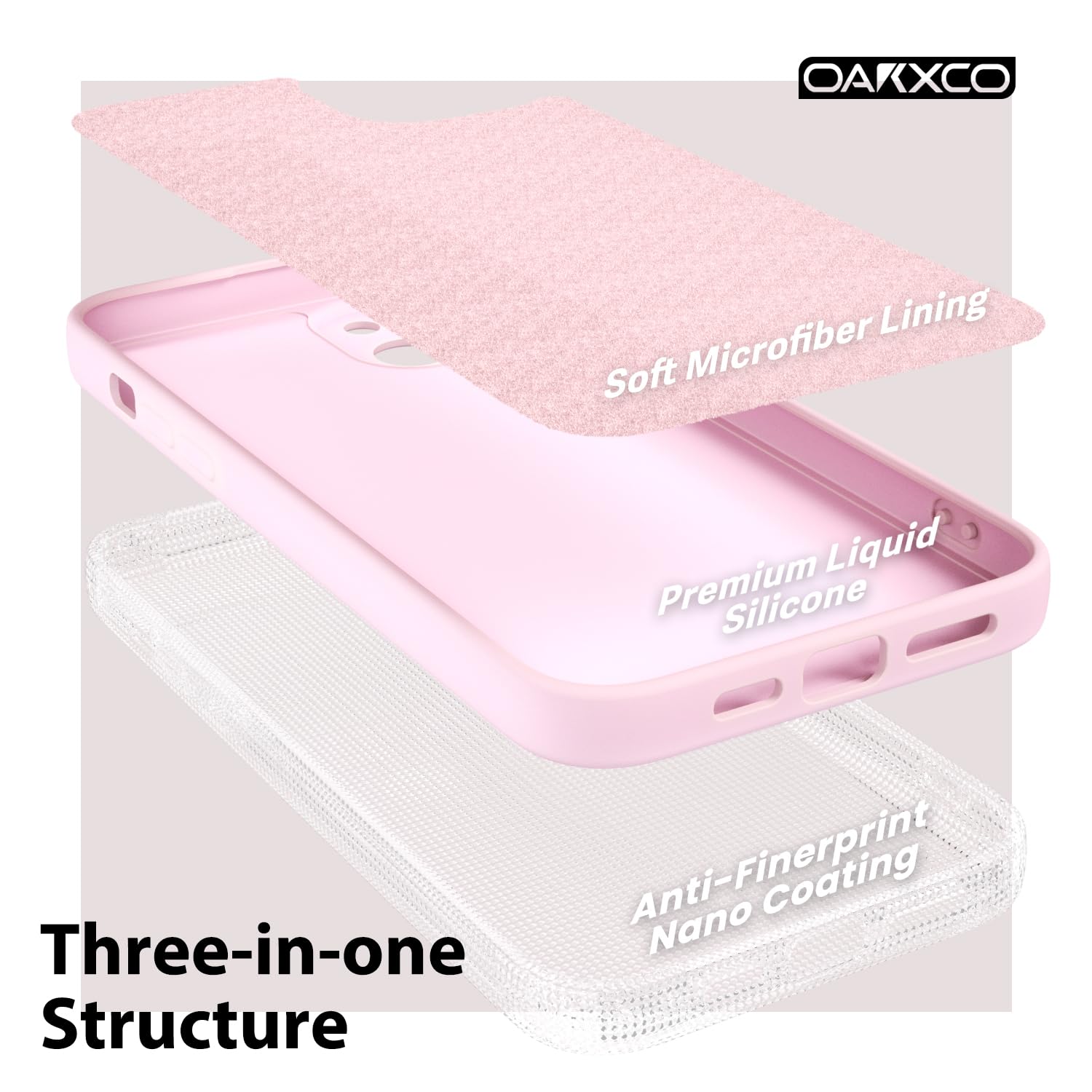 Oakxco For Iphone 14 Plus Phone Case Liquid Silicone Grip, Cute Thin Slim Soft Rubber Tpu Plain Smooth Gel Cover For Women Girl