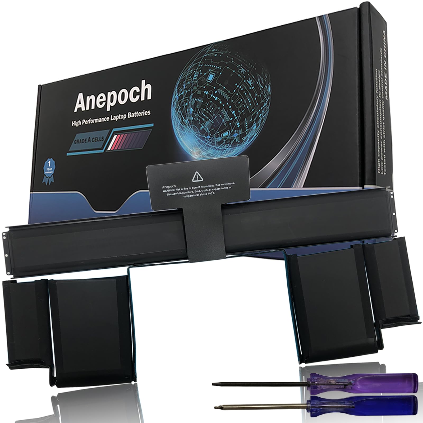 Anepoch A1437 Laptop Battery Replacement For Macbook Pro Retina 13'' A1425 Late 2012 & Early 2013 Fits Md101 Md102 Md212 Md213 M