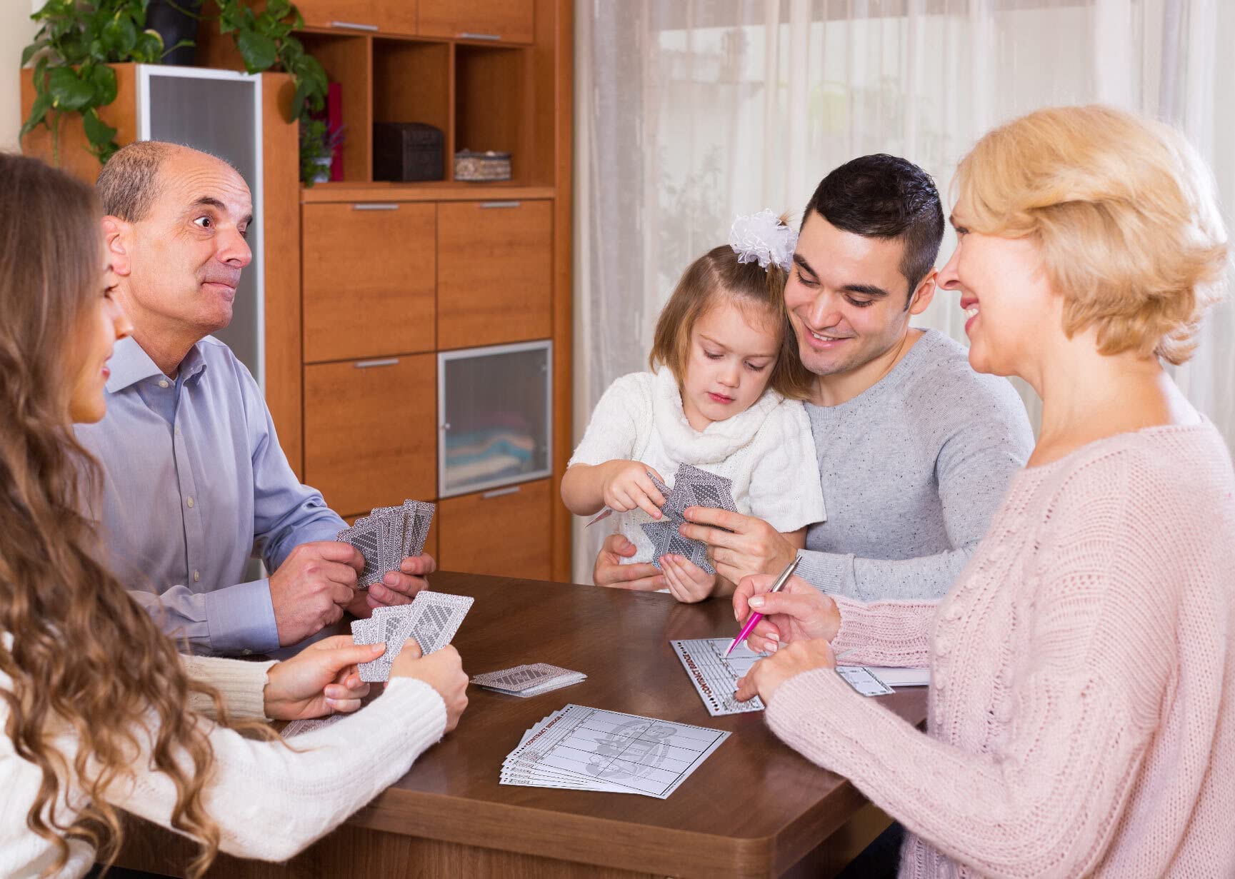 All7S Premium Contract Bridge Score Pad With Game Instructions, Set Of 5 Pads (250 Sheets)