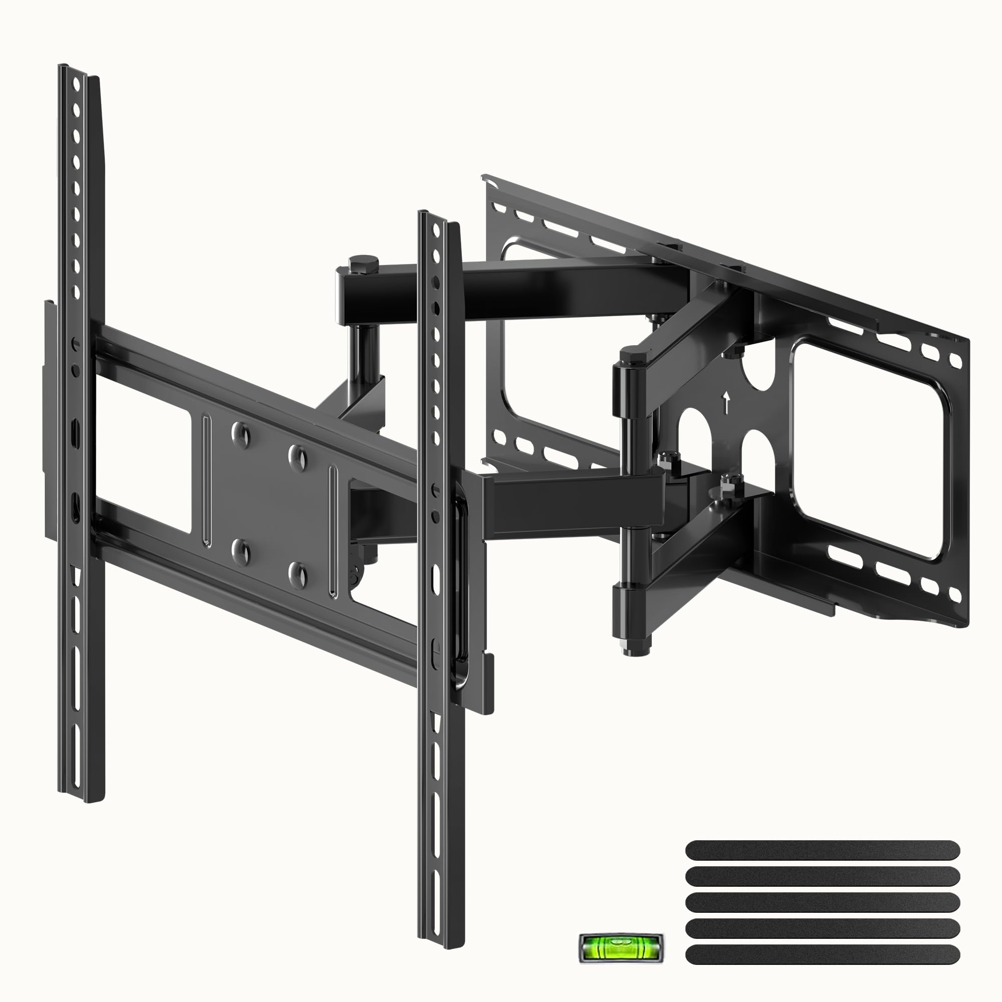 Xinlei Full Motion Tv Wall Mount For Most 26'' 70'' Flat/Curved Tv, Swivel Tilt Tv Bracket With Articulating Dual Arms, Support 