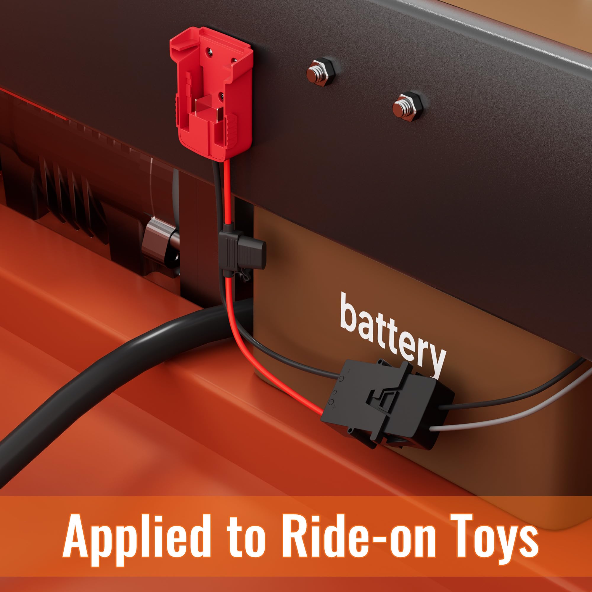Rvboatpat Power Wheels Battery Adapter 18V For Battery Adapter With 12Awg Wire Harness Connector Compatible With Fisher Price 12